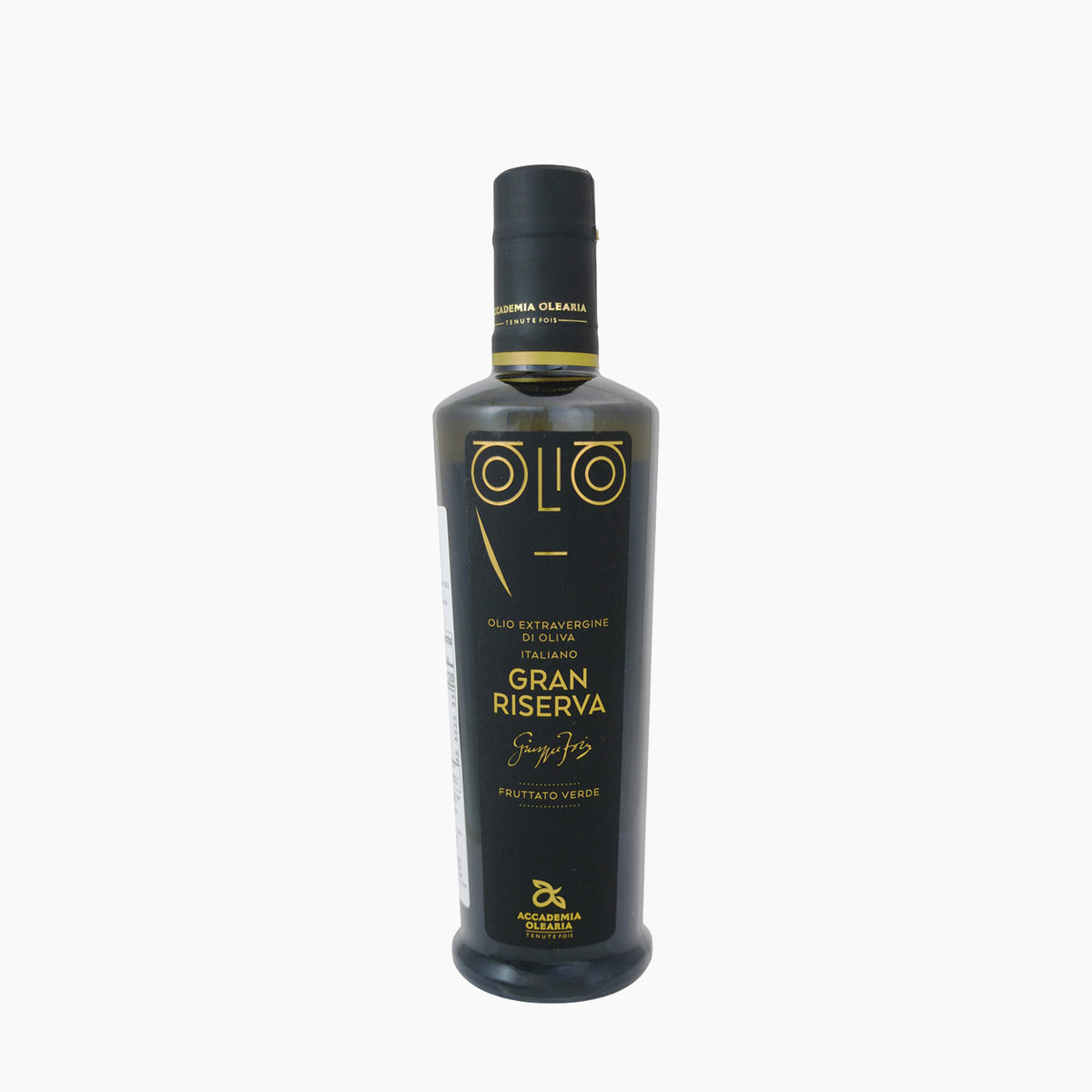 500 ml bottle of Accademia Olearia Gran Riserva Monte Prama extra virgin olive oil.