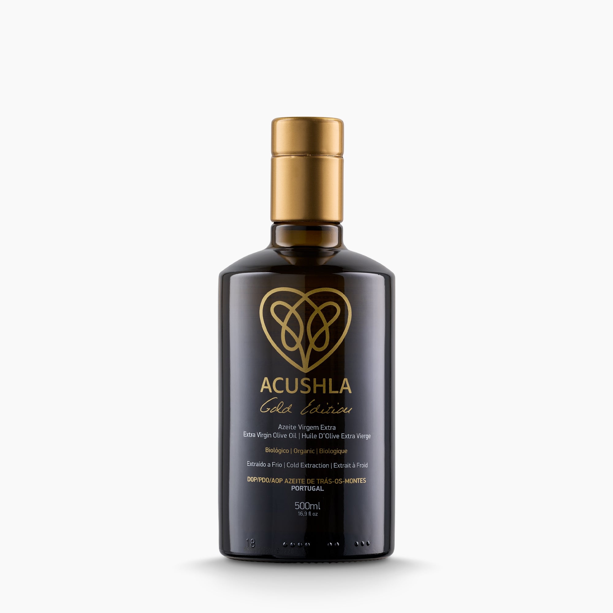 Acushla Gold Edition Organic DOP Trás-os-Montes 500 ml bottle from Portugal.