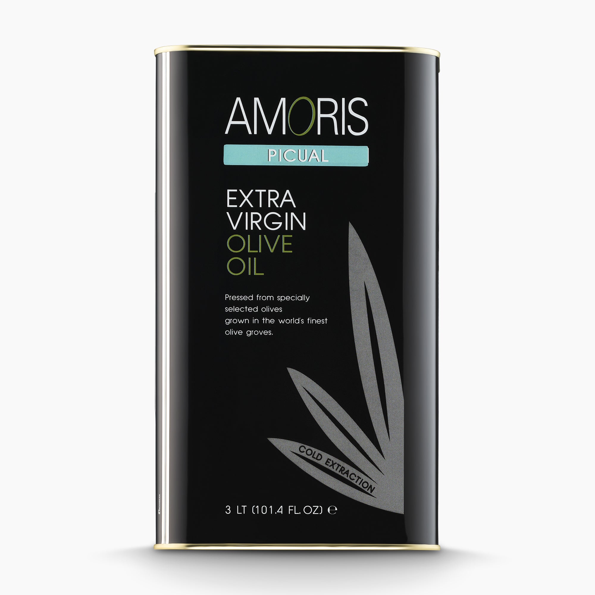 A 3L Tin of Amoris Picual extra virgin olive oil from Andalusia, Spain.