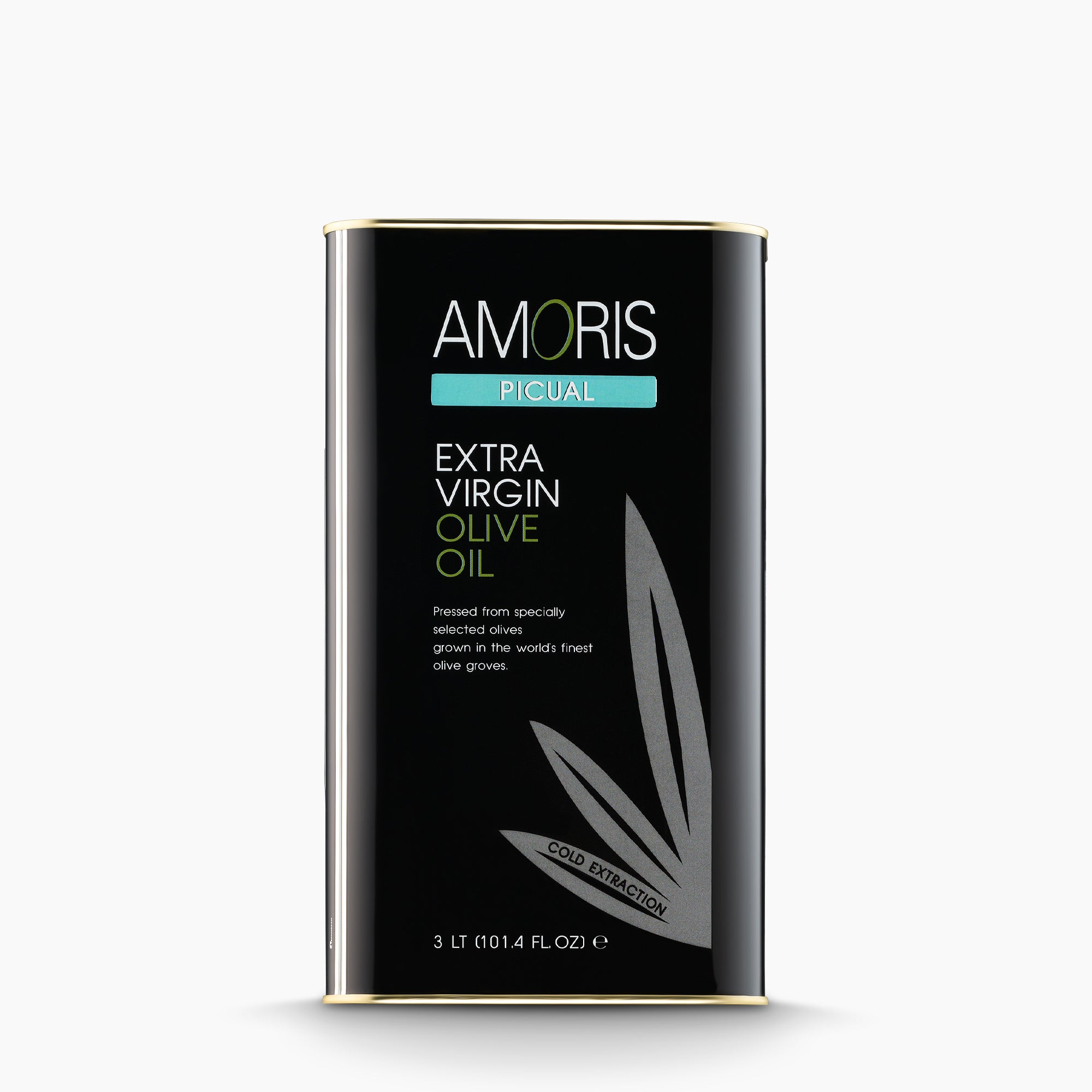 A 3L Tin of Amoris Picual extra virgin olive oil from Andalusia, Spain.