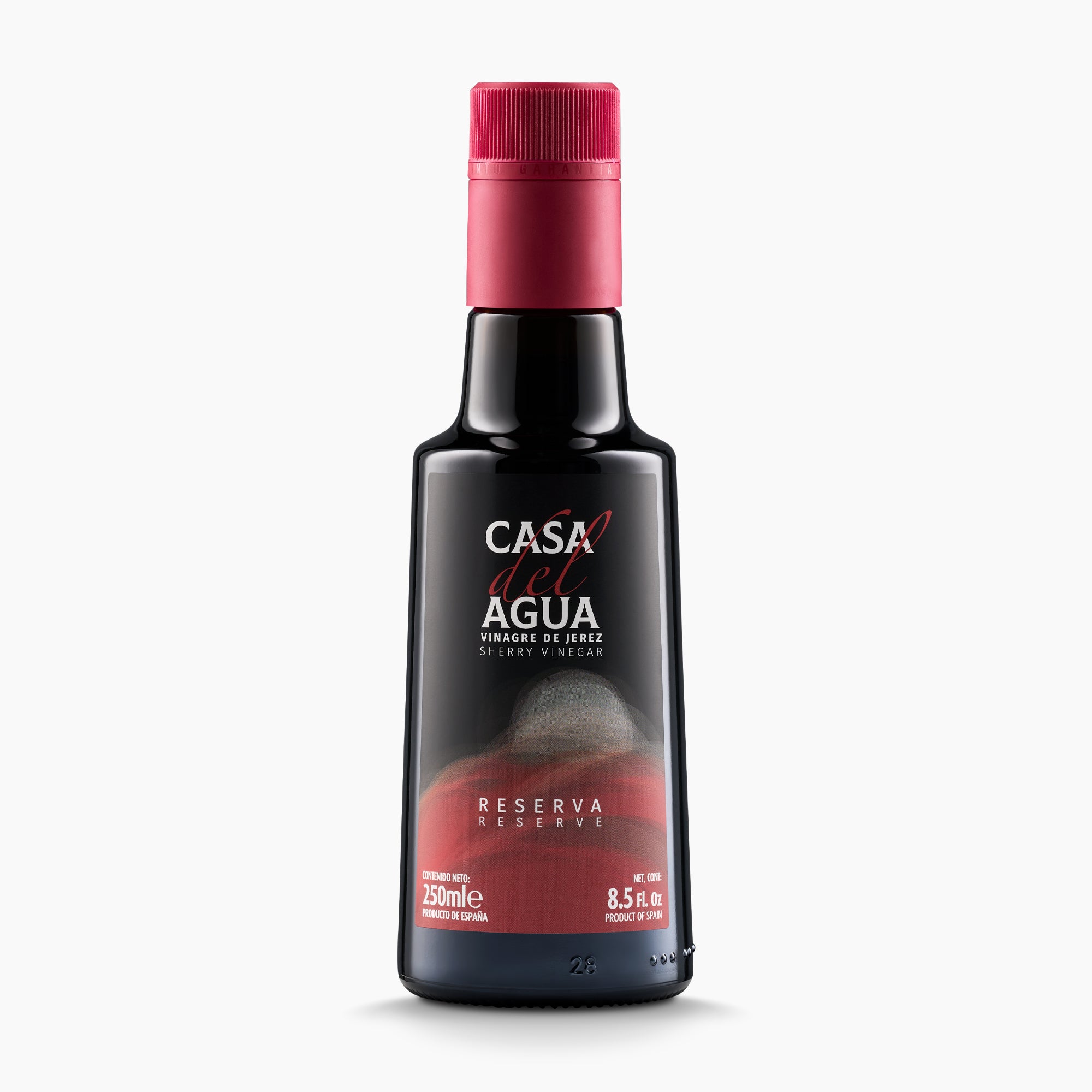 250 ml bottle of Casa del Agua Vinagre de Jerez Reserva from Andalusia, Spain.