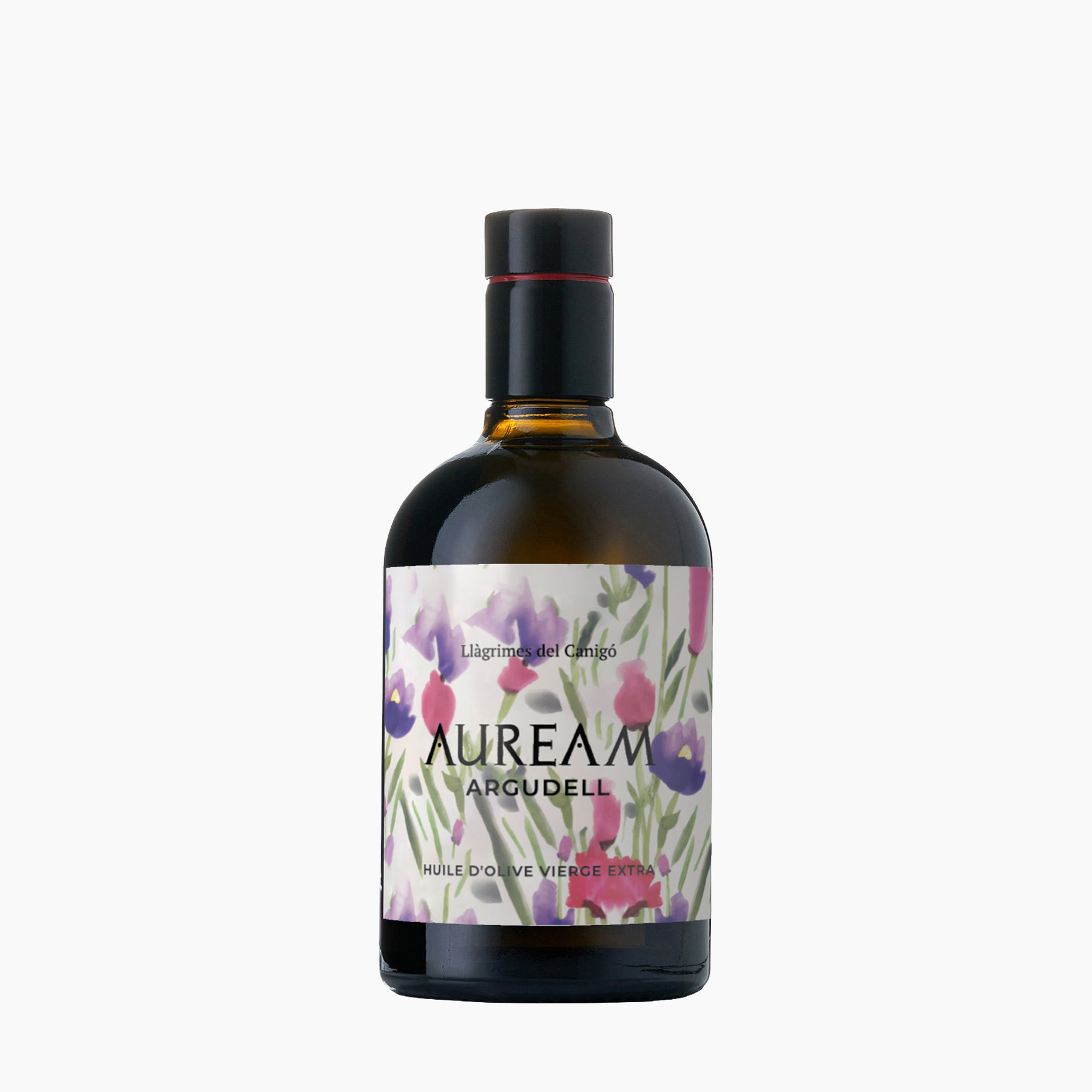 500 ml bottle of Llàgrimes del Canigó Auream Argudell extra virgin olive oil from Catalonia, Spain.