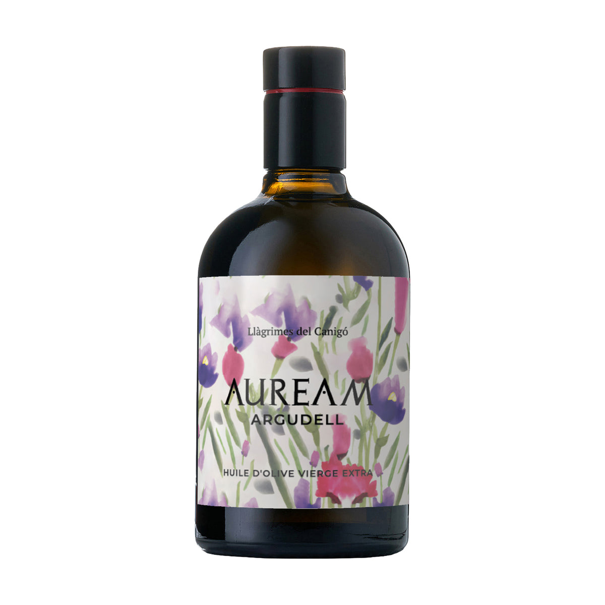 500 ml bottle of Llàgrimes del Canigó Auream Argudell extra virgin olive oil from Catalonia, Spain.