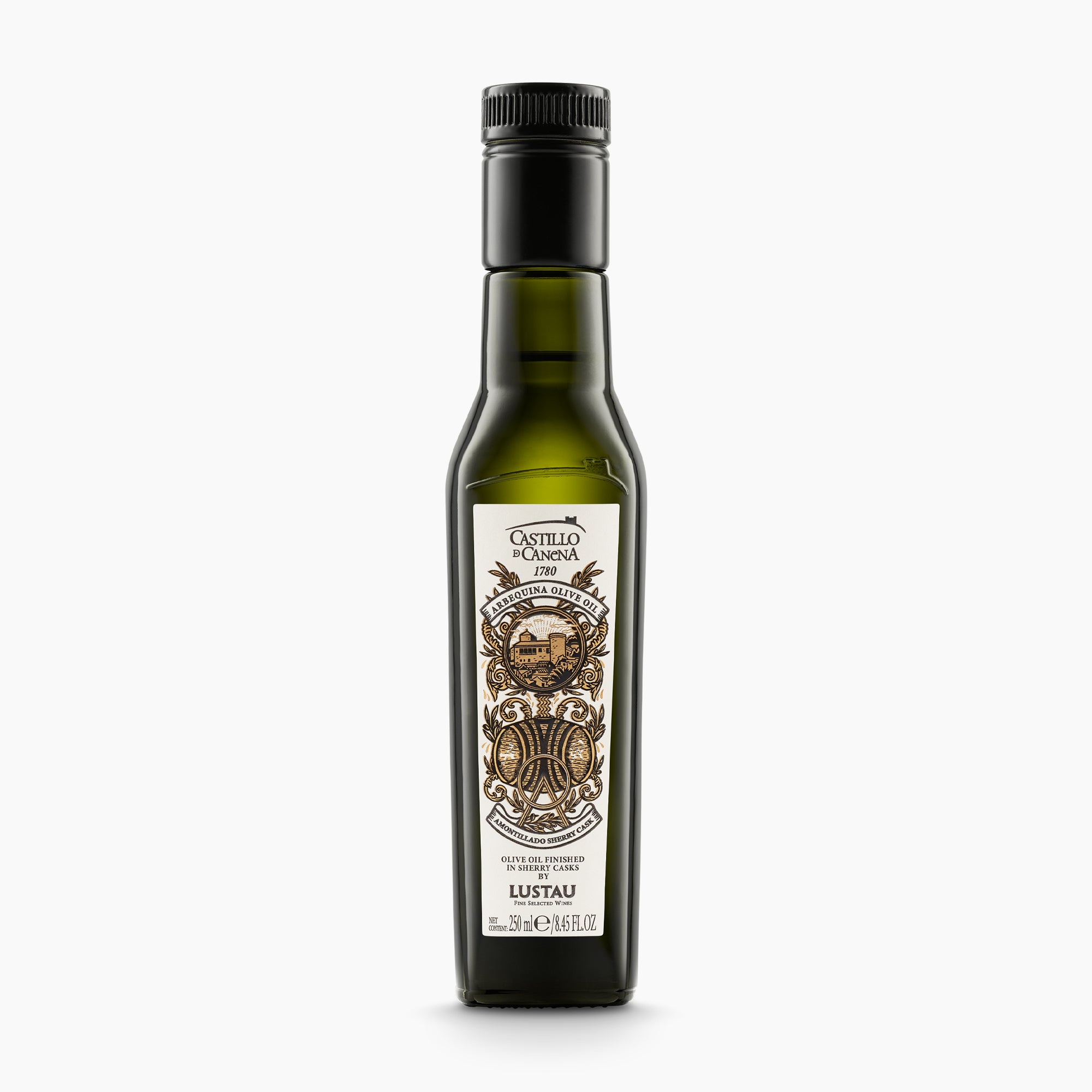 250 ml bottle of Castillo de Canena Arbequina Amontillado Sherry Cask.