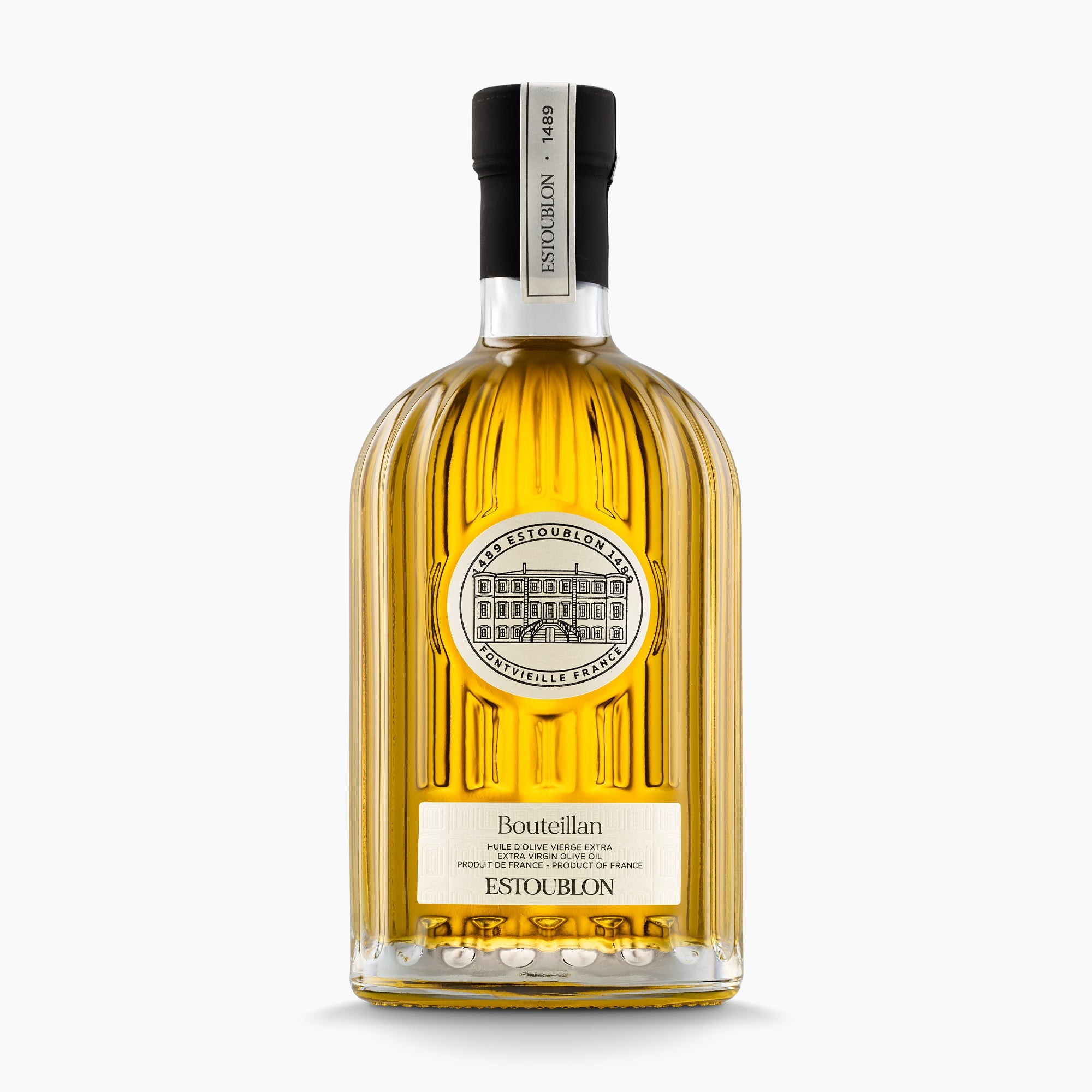 Estoublon Bouteillan extra virgin olive oil, 500 ml bottle.