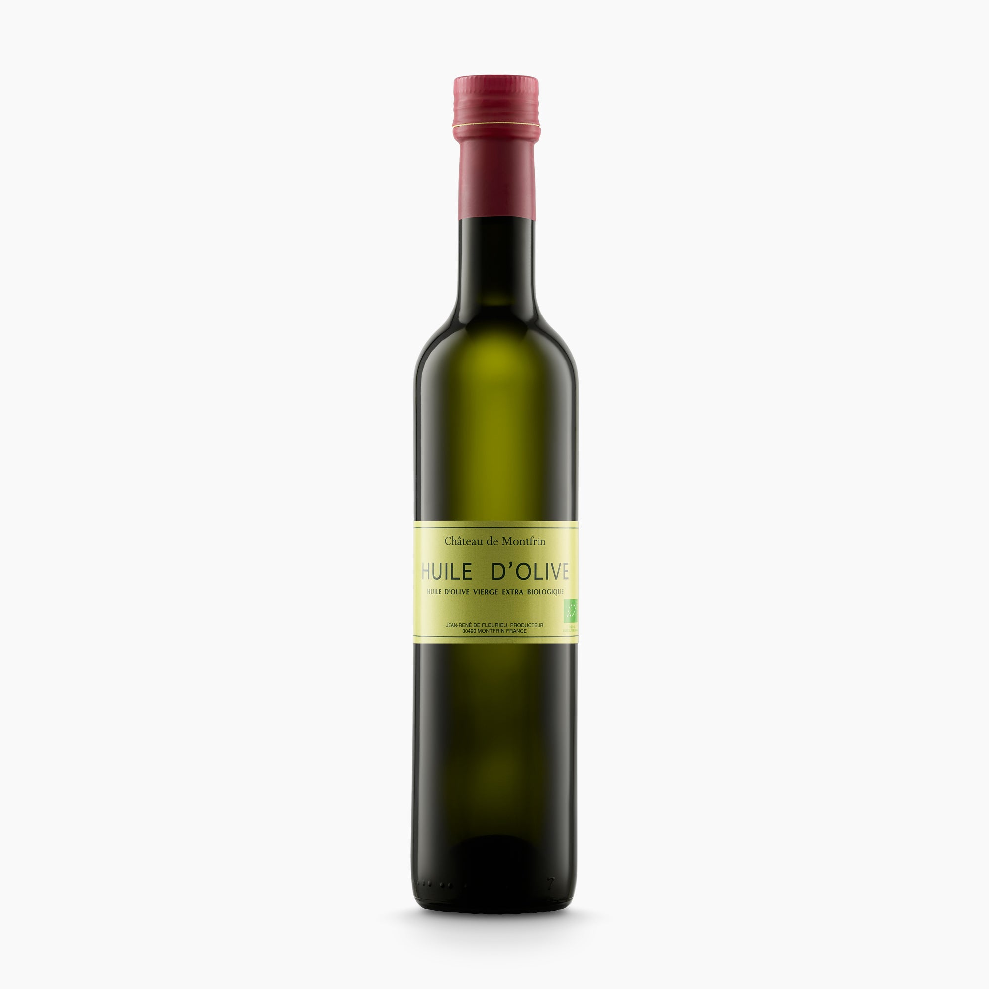Chateau de Montfrin Organic Huile D'Olive 500 ml bottle from Occitanie, France.