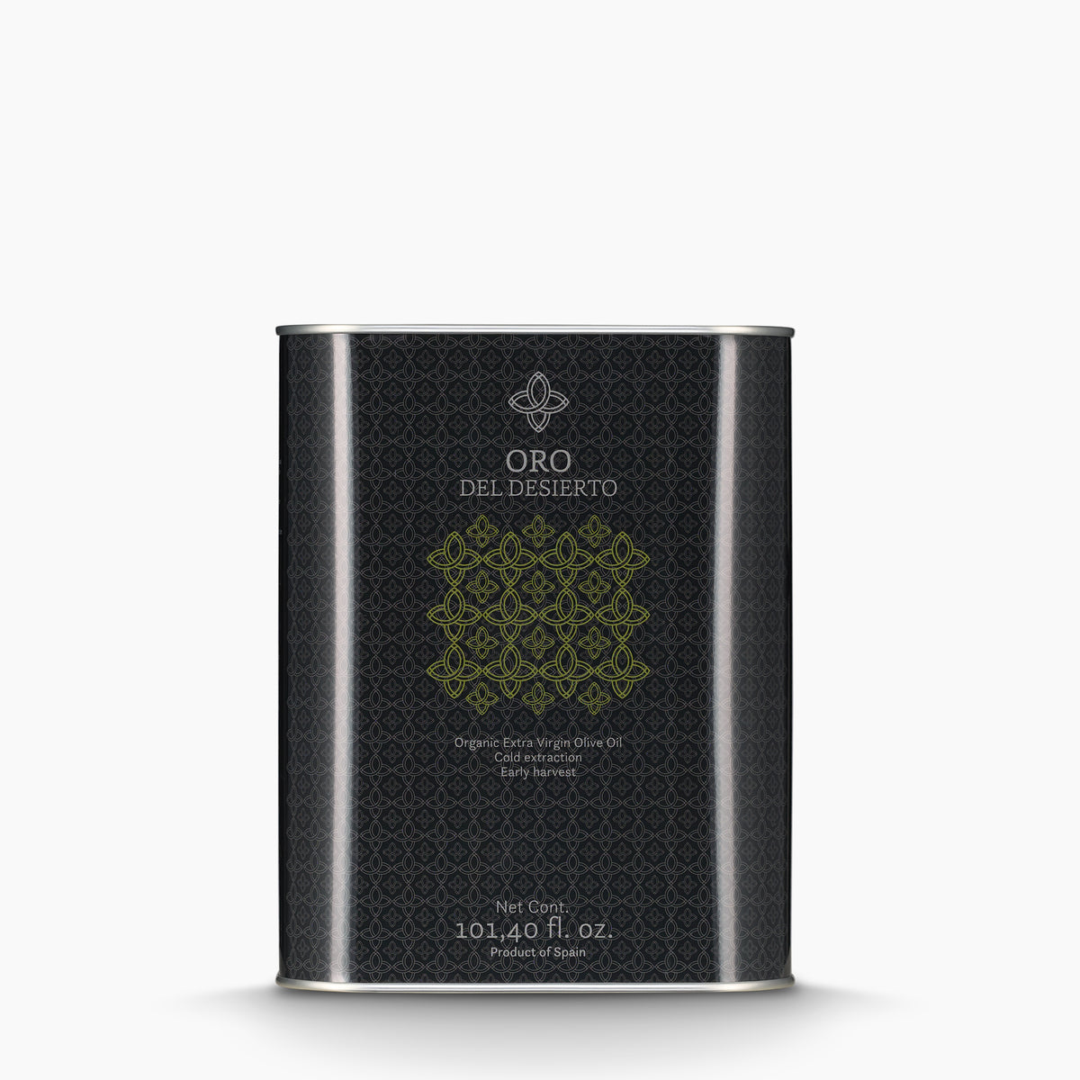 Oro del Desierto Organic extra virgin olive oil 3L tin.