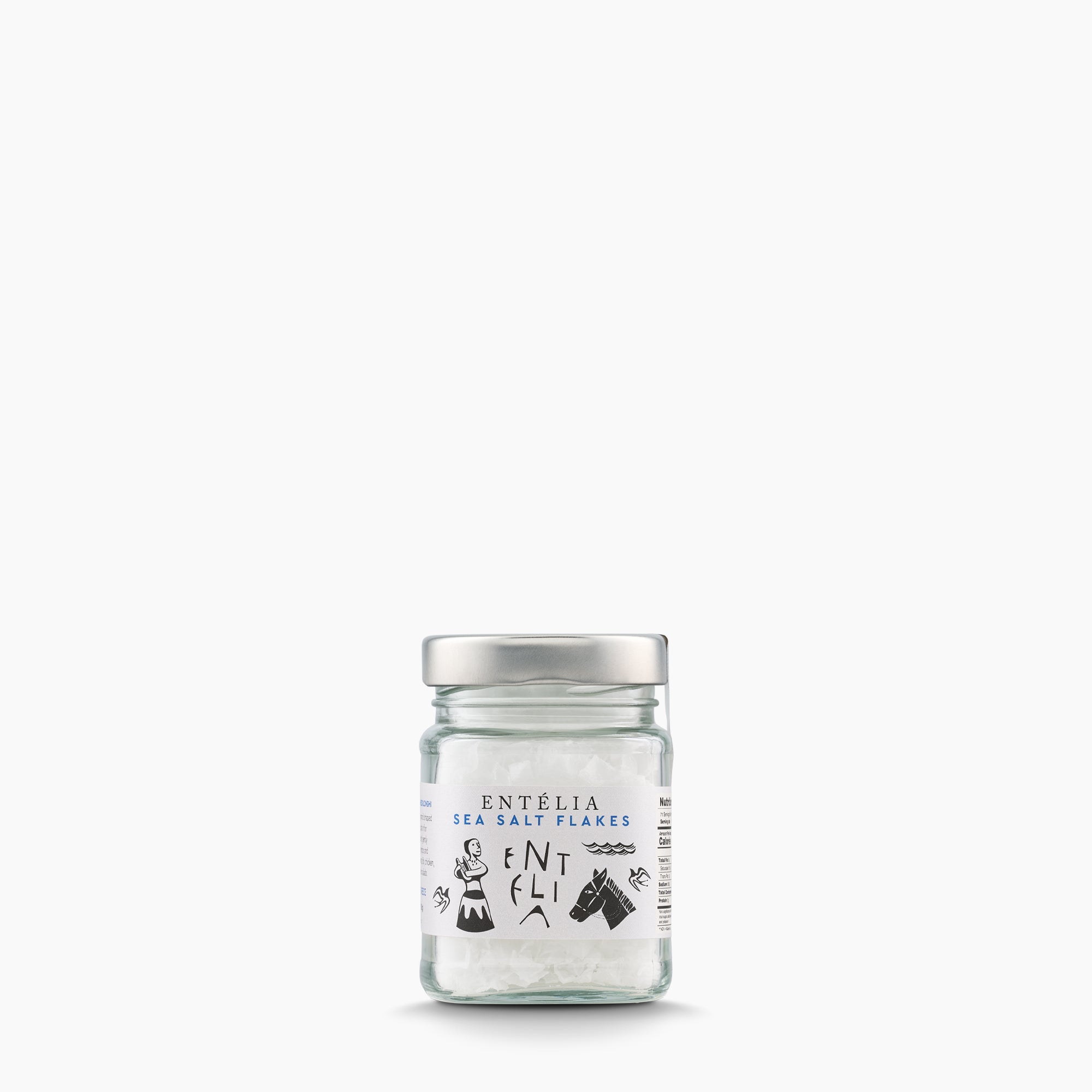 100g jar of Entelia Pyramid Sea Salt from Greece.