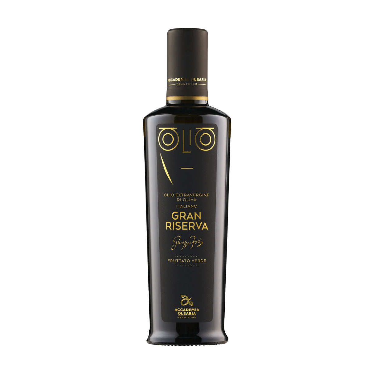 500 ml bottle of Accademia Olearia Gran Riserva Monte Prama extra virgin olive oil.