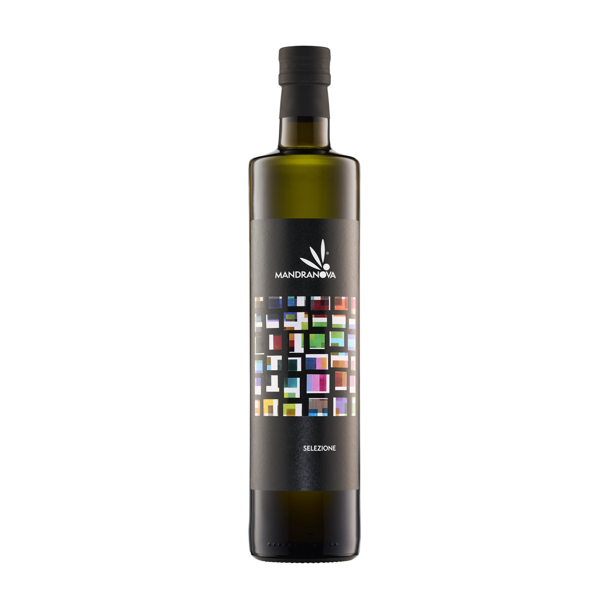 Mandranova Selezione 750ML extra virgin olive oil bottle from Sicily, Italy.