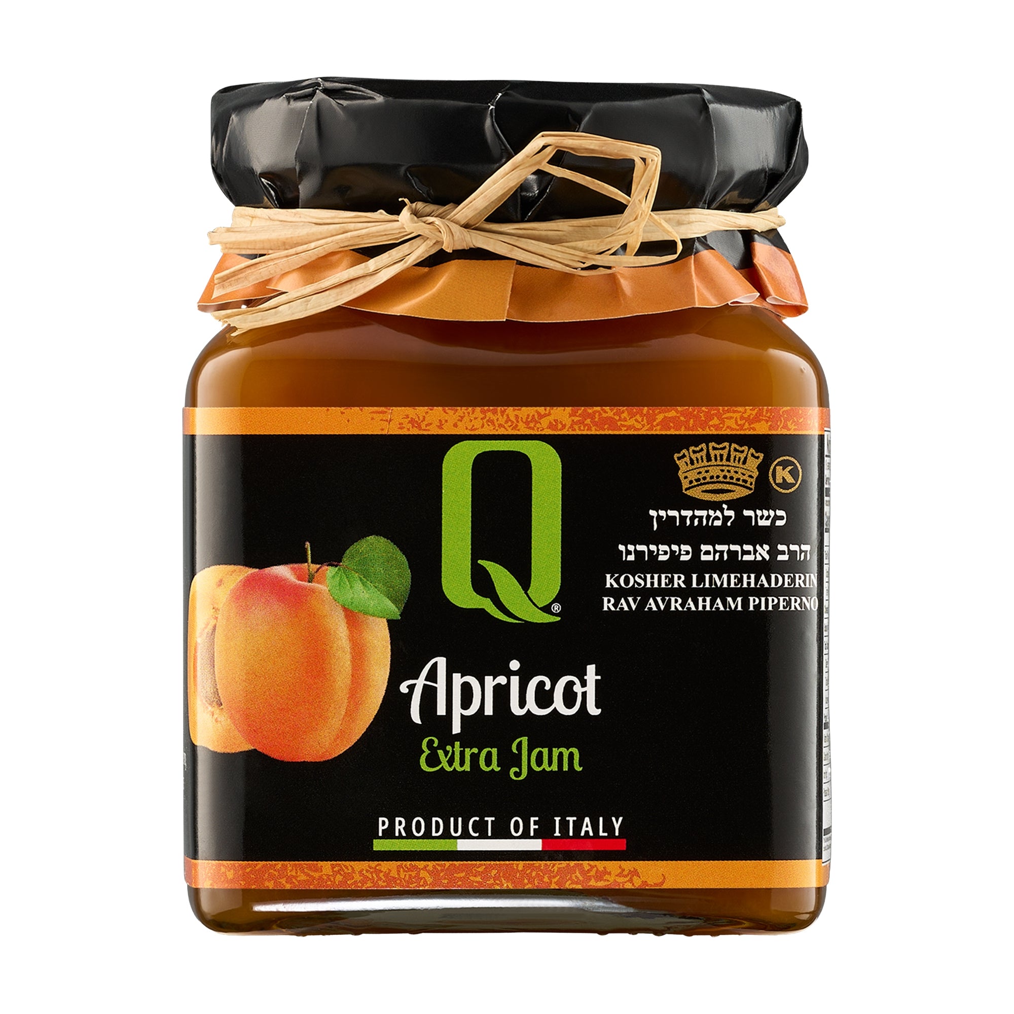 350g jar of Quattrociocchi Apricot Jam from Italy.