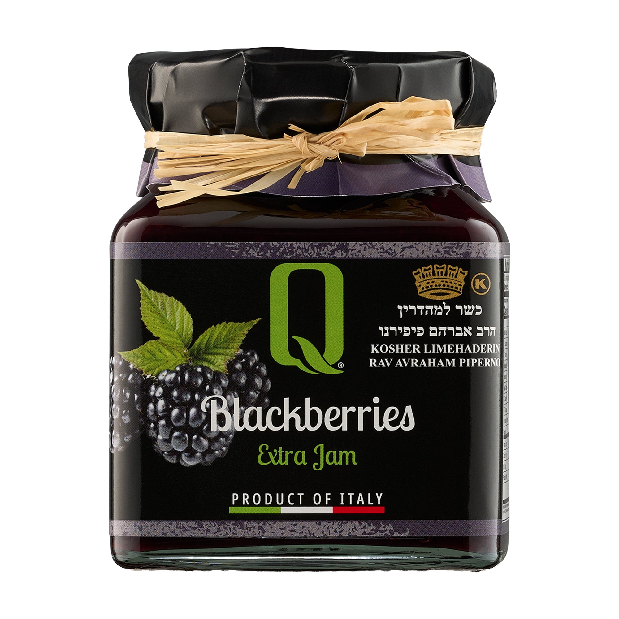 350g jar of Quattrociocchi Blackberry Jam from Italy.