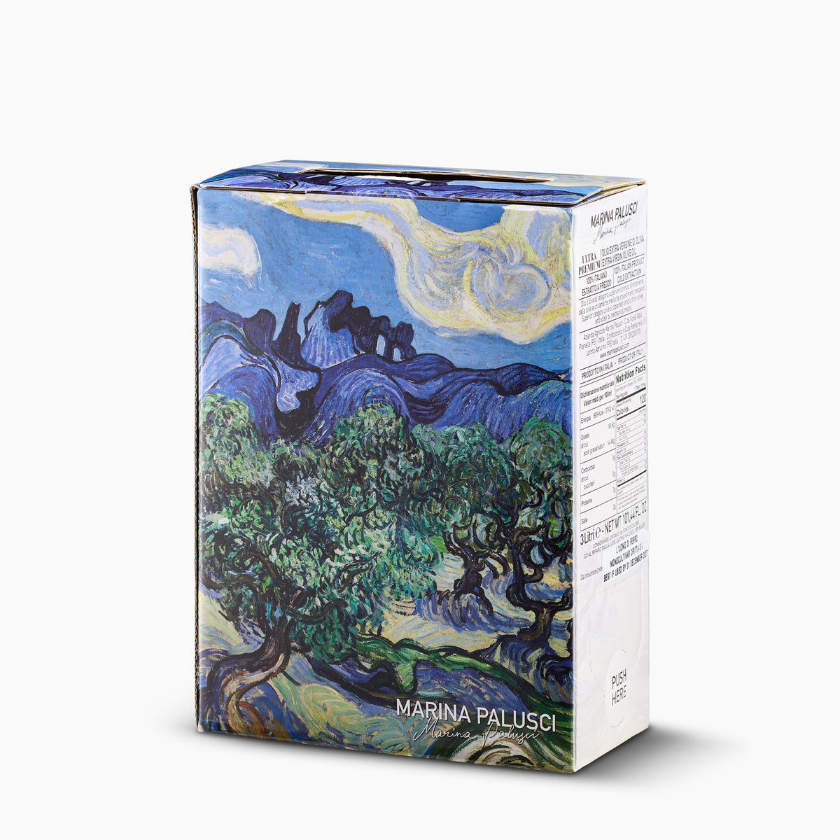 Marina Palusci L'Uomo di Ferro extra virgin olive oil in a 3L Bag-In-Box.