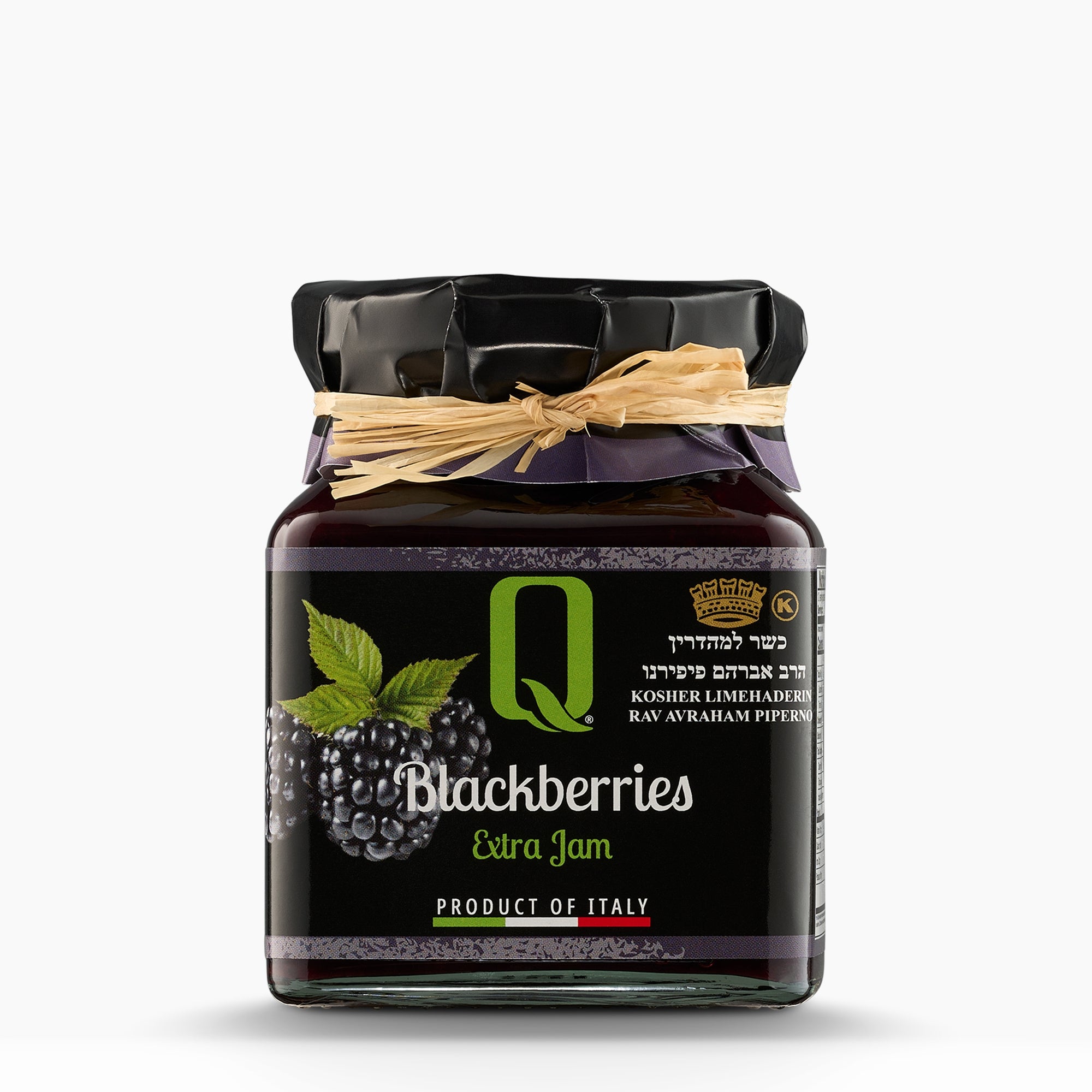 350g jar of Quattrociocchi Blackberry Jam from Italy.