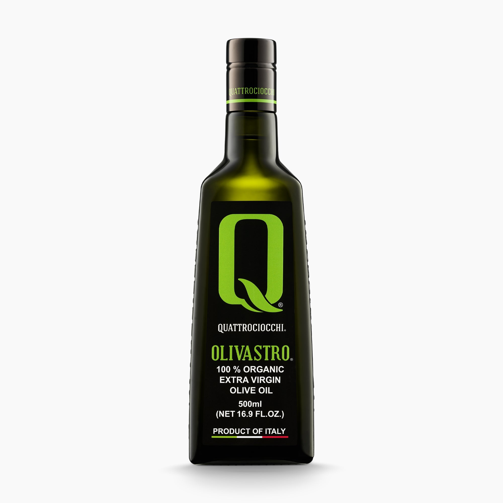 Quattrociocchi Olivastro Organic extra virgin olive oil 500ml bottle.