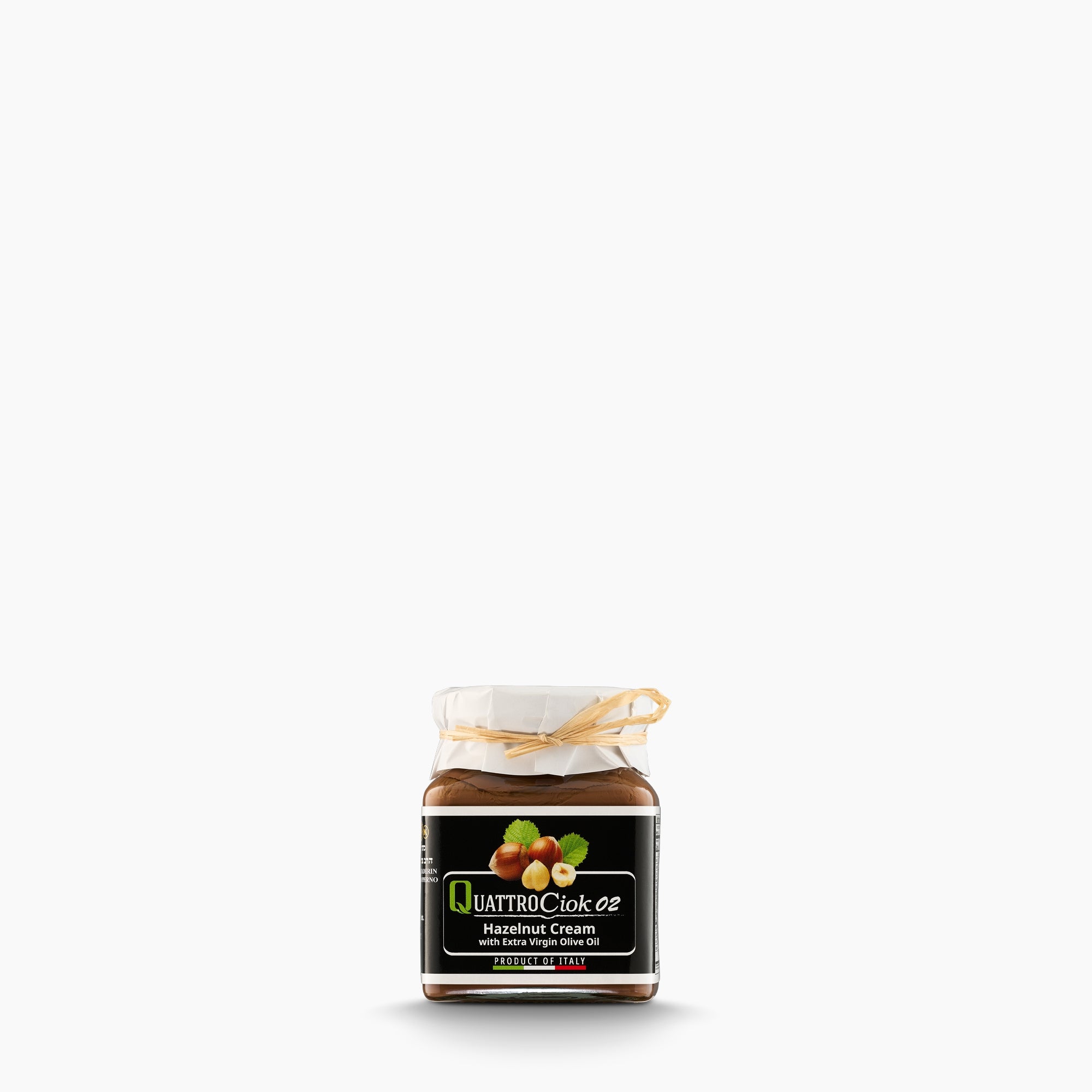 320g jar of Quattrociocchi Hazelnut Cream from Italy.