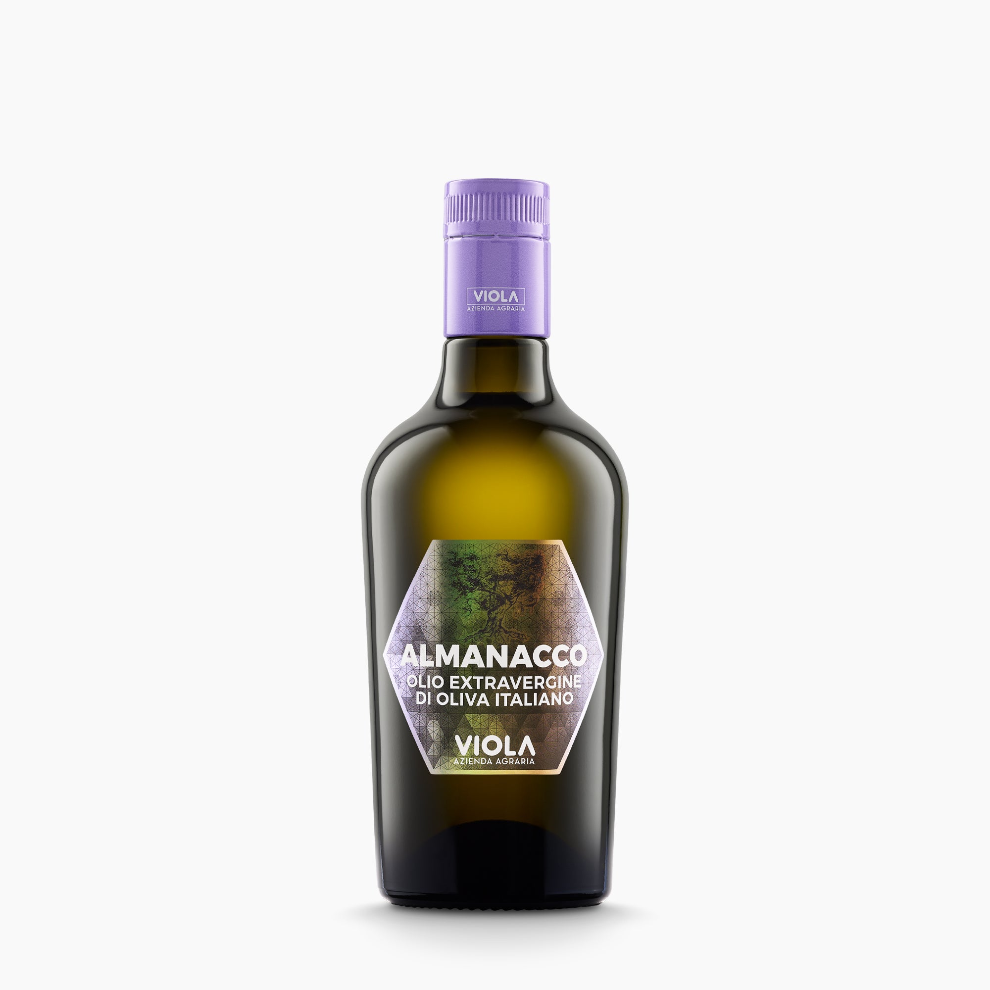 500 ml bottle of Viola Almanacco Centennial extra virgin olive oil from Umbria, Italy.