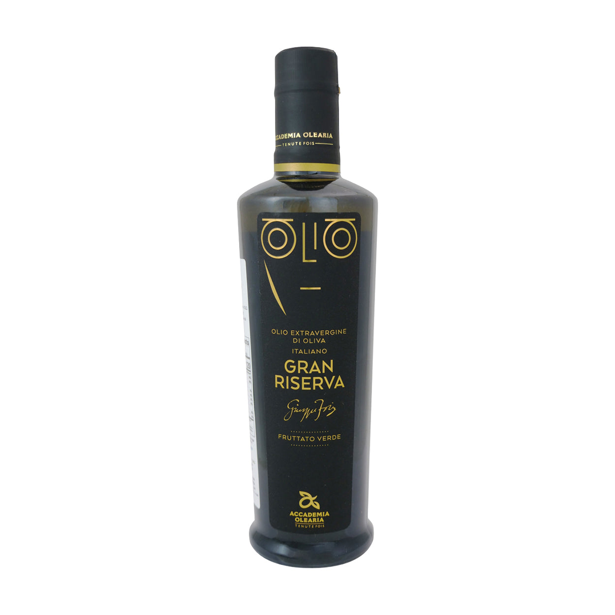 500 ml bottle of Accademia Olearia Gran Riserva Monte Prama extra virgin olive oil.