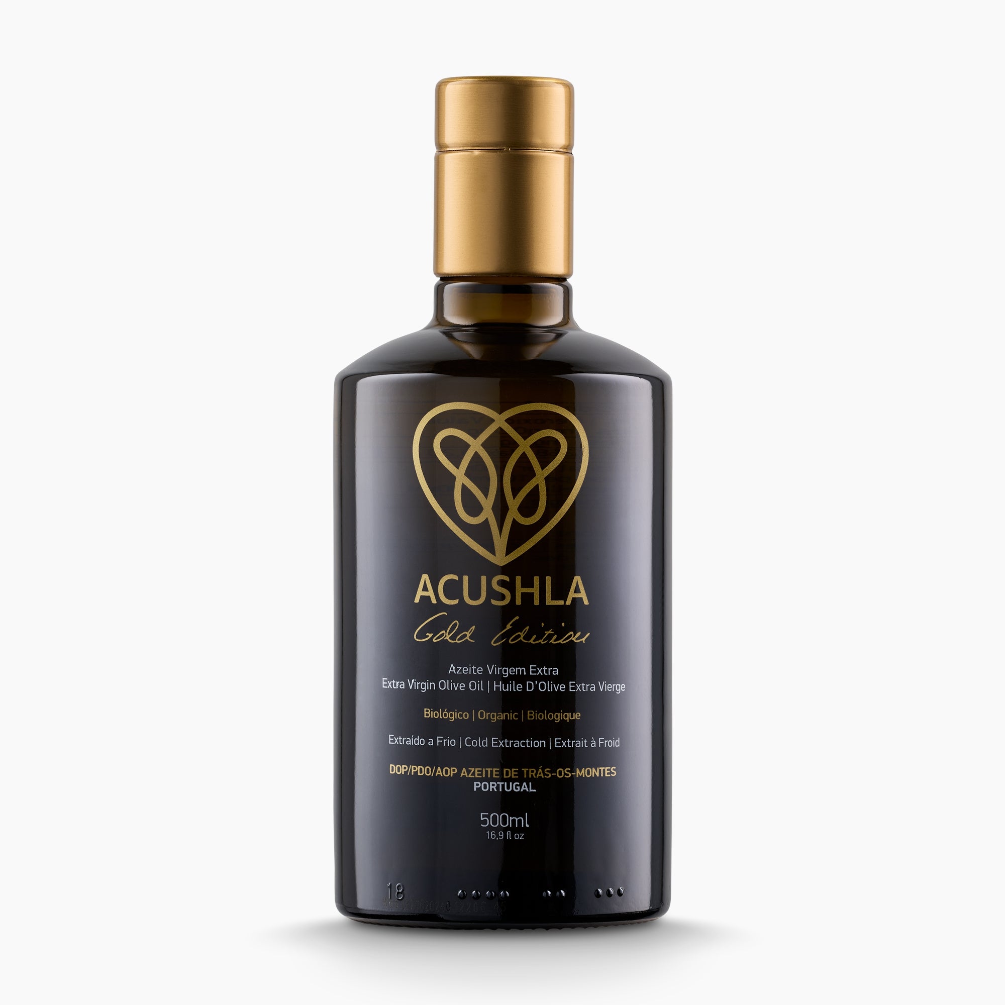 Acushla Gold Edition Organic DOP Trás-os-Montes 500 ml bottle from Portugal.