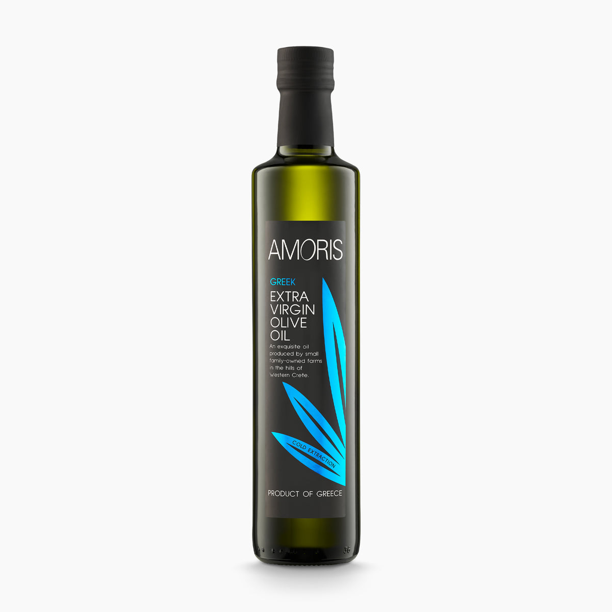 250ml bottle of Amoris Greek extra virgin olive oil.
