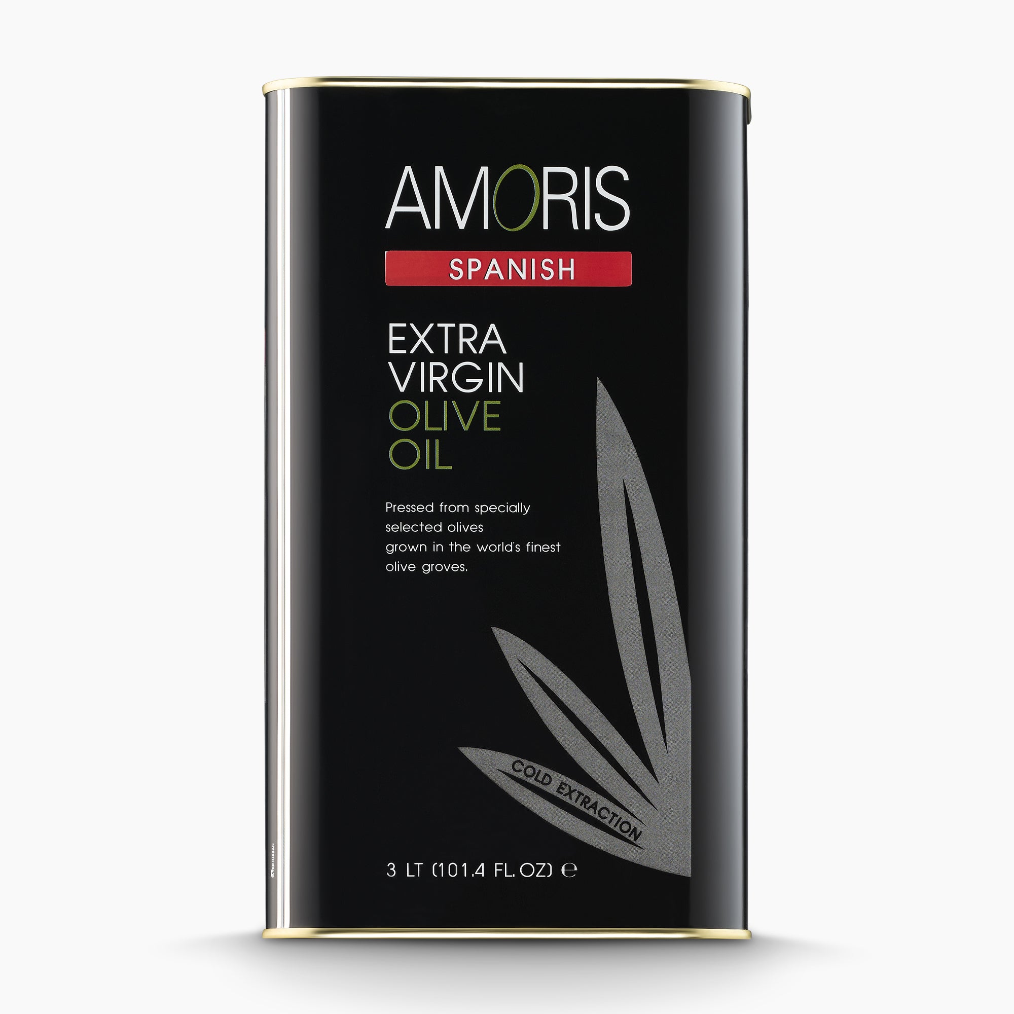 A 3L Tin of Amoris Spanish extra virgin olive oil.