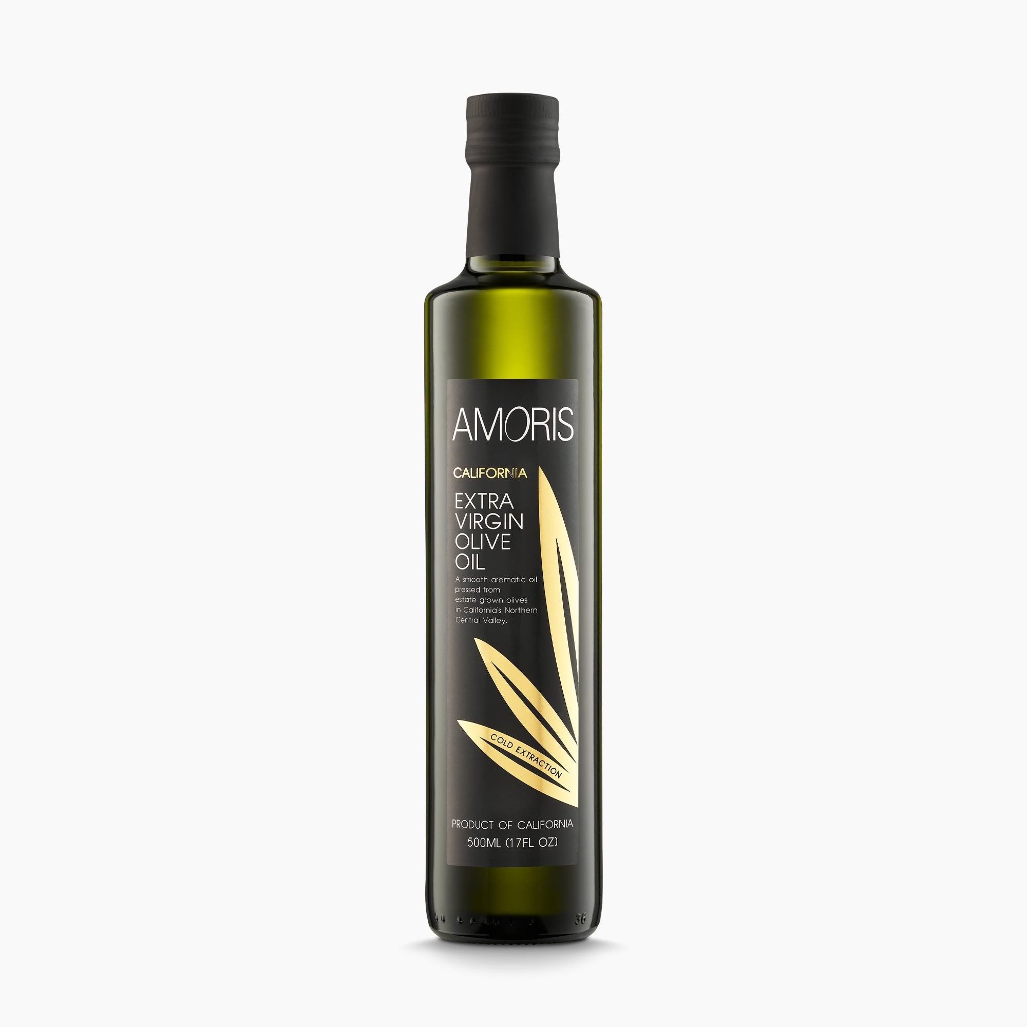 500 ml bottle of Amoris California extra virgin olive oil from California, United States.