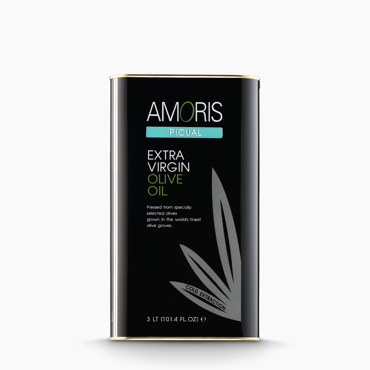 A 3L Tin of Amoris Picual extra virgin olive oil from Andalusia, Spain.