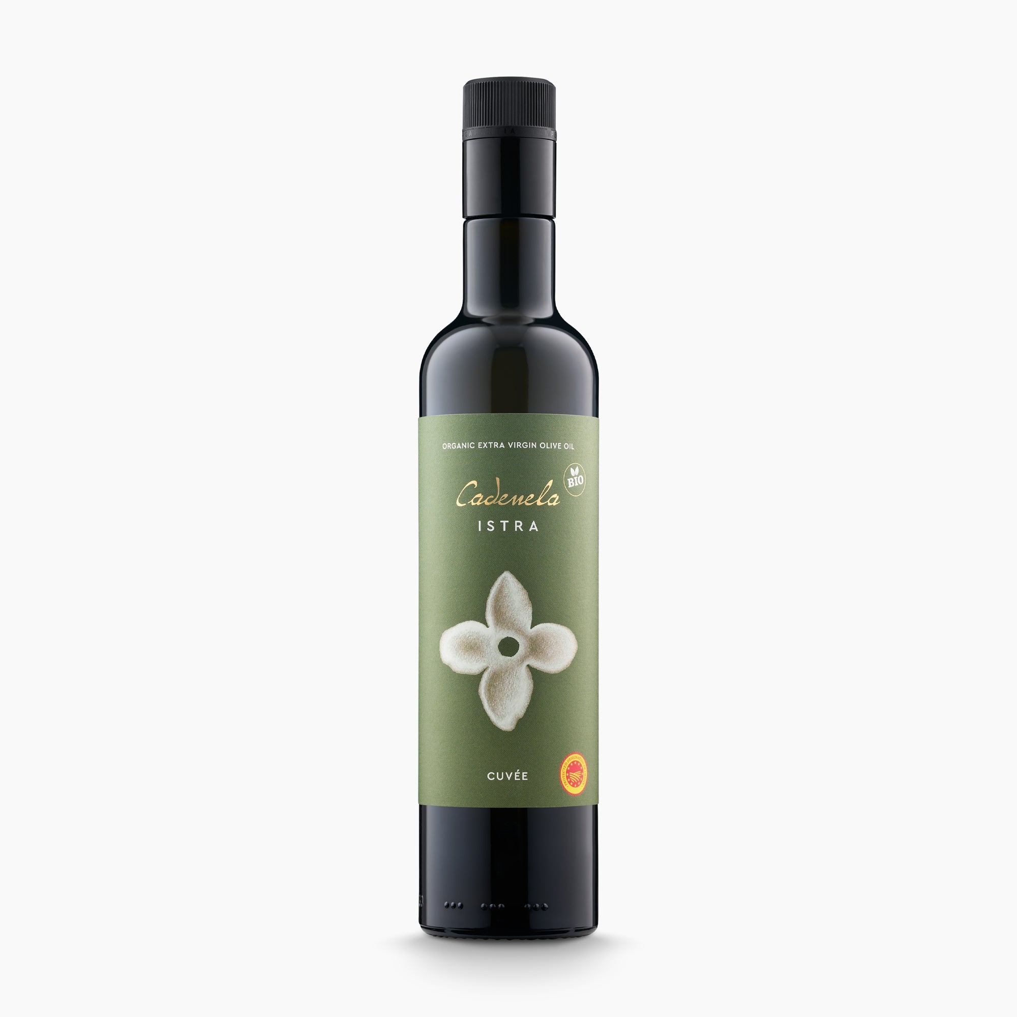 Cadenela Cuvee' St. Lucia DOP Istra Organic 500 ml extra virgin olive oil from Istria, Croatia.
