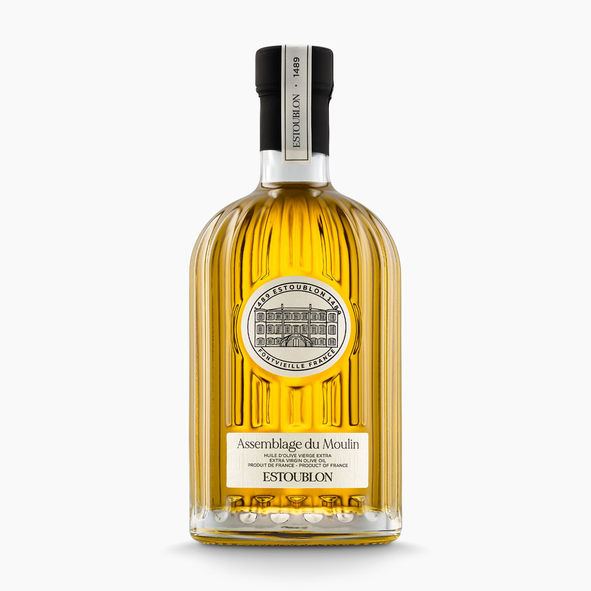 500 ml bottle of Estoublon Assemblage du Moulin extra virgin olive oil.