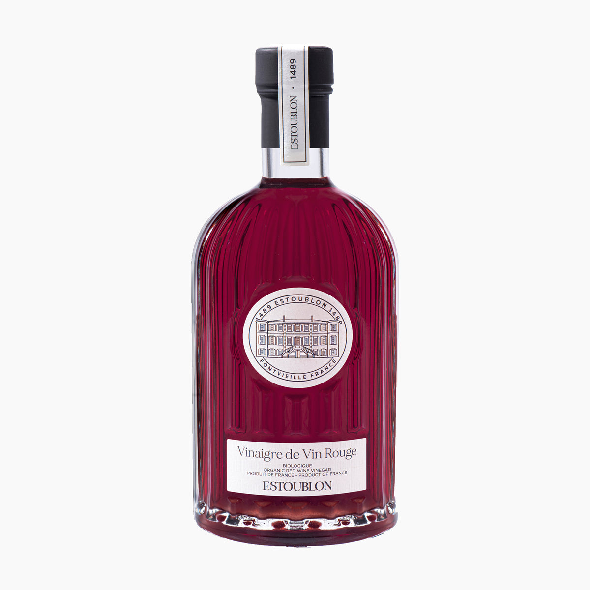 500 ml bottle of Estoublon Organic Red Wine Vinegar from France.