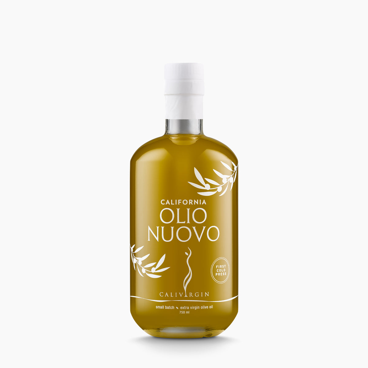750ml bottle of Calivirgin Olio Nuovo extra virgin olive oil, from California.