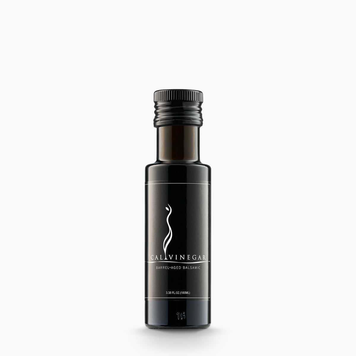 100 ml bottle of Calivinegar Barrel-Aged Balsamic vinegar.