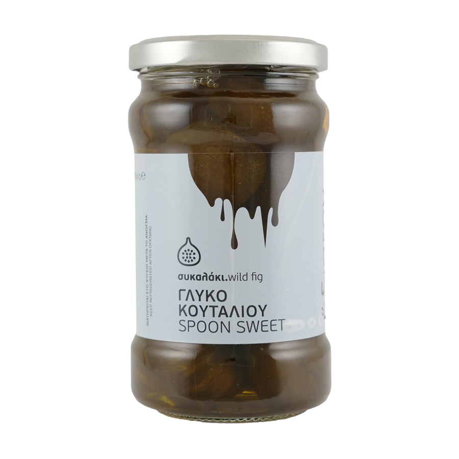 Idiston Wild Fig Spoon Sweet from Greece in a 380g jar.