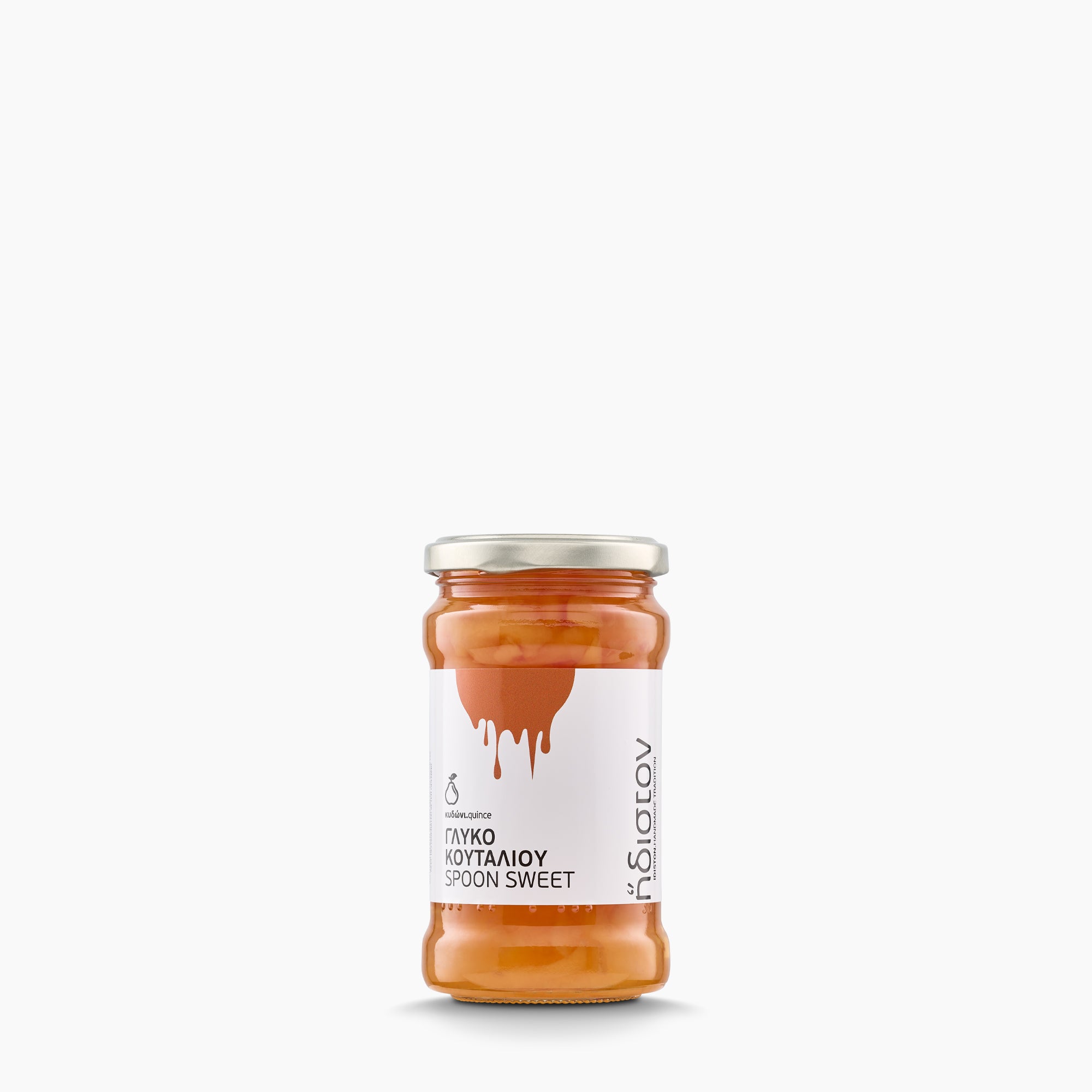 380g jar of Idiston Quince Spoon Sweet from Greece.
