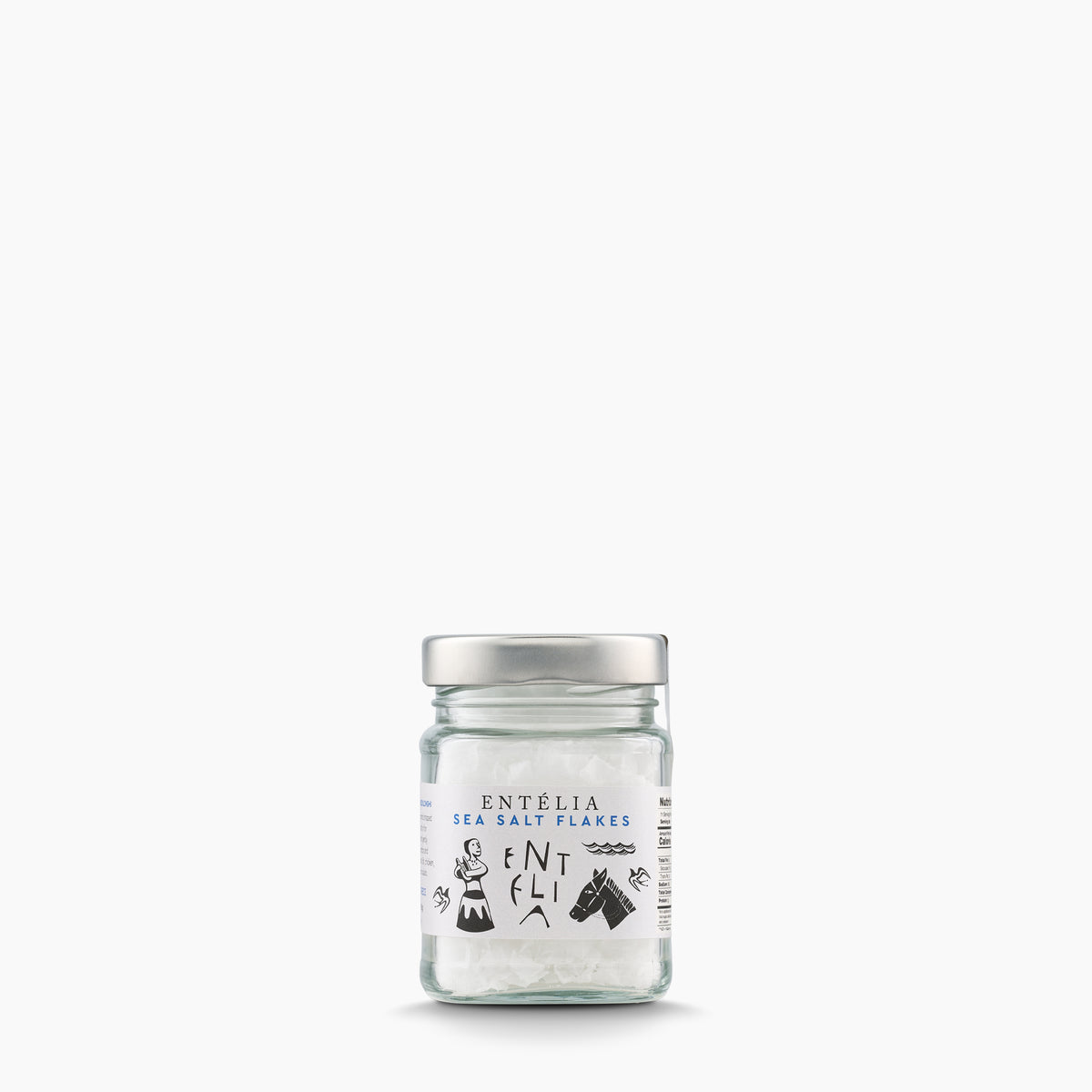 100g jar of Entelia Pyramid Sea Salt from Greece.
