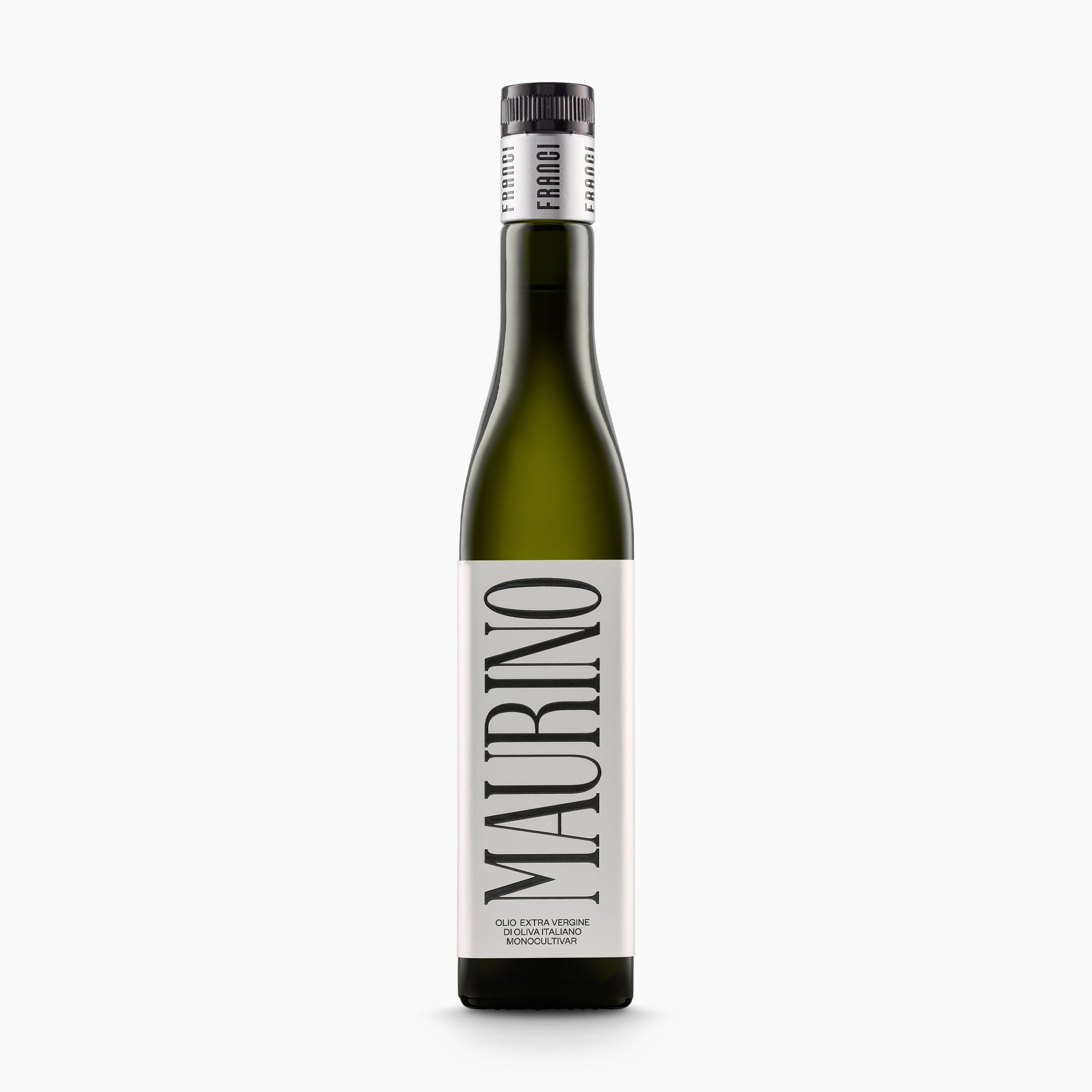 500 ml bottle of Franci Delicate Maurino extra virgin olive oil from Tuscany, Italy.