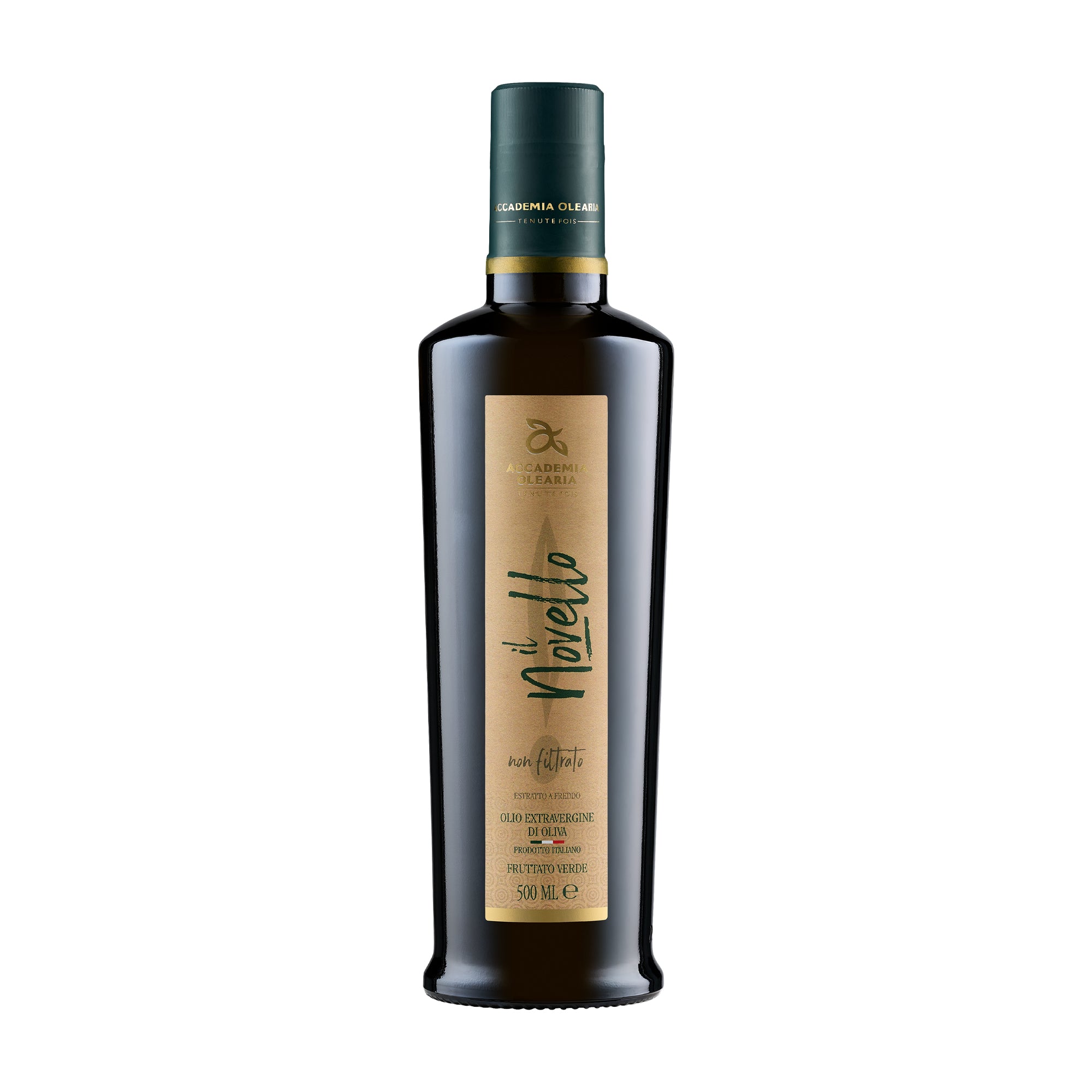 500 ml Accademia Olearia il Novello extra virgin olive oil from Sardinia, Italy.