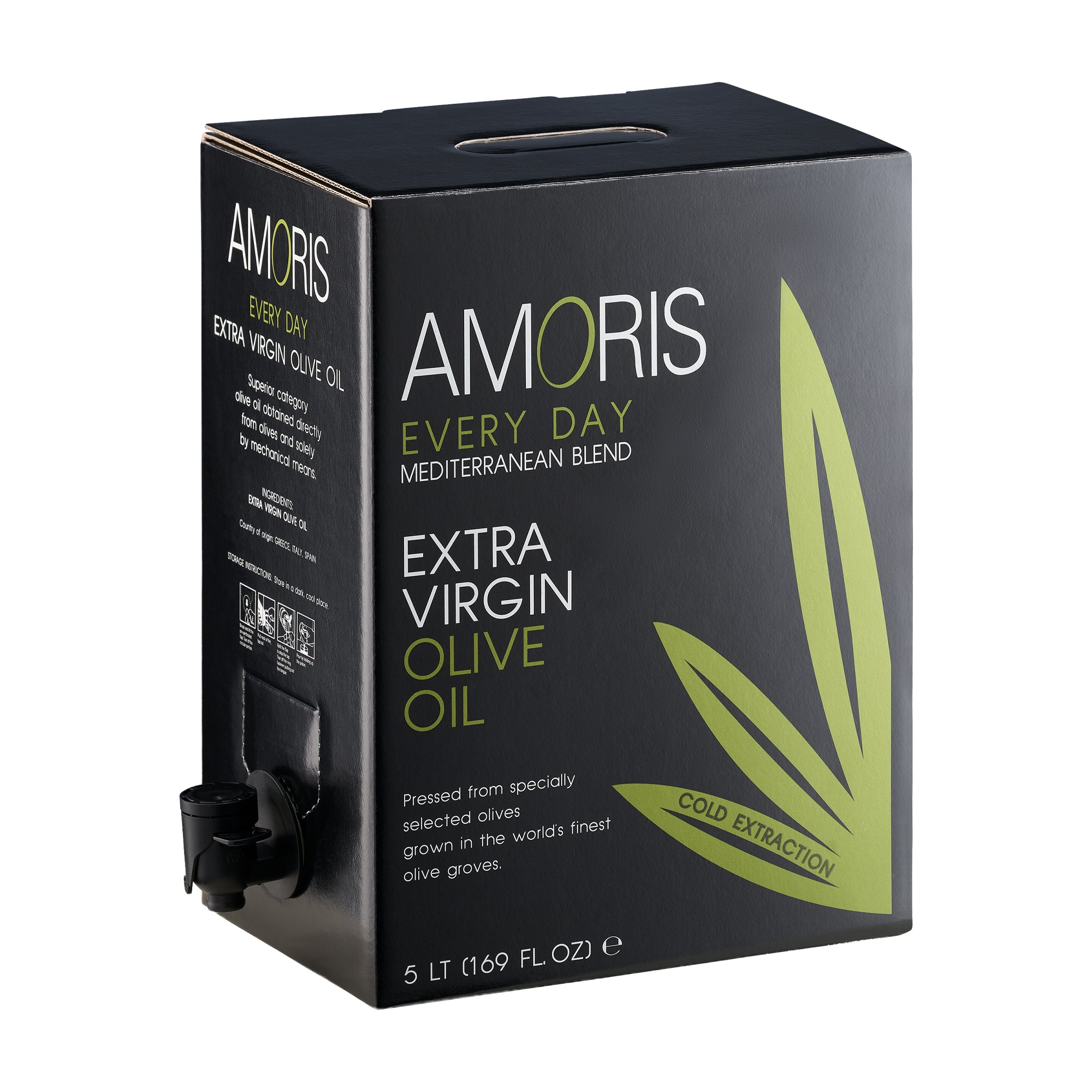 Amoris Every Day 5L bag-in-box with dispensing spout extended.