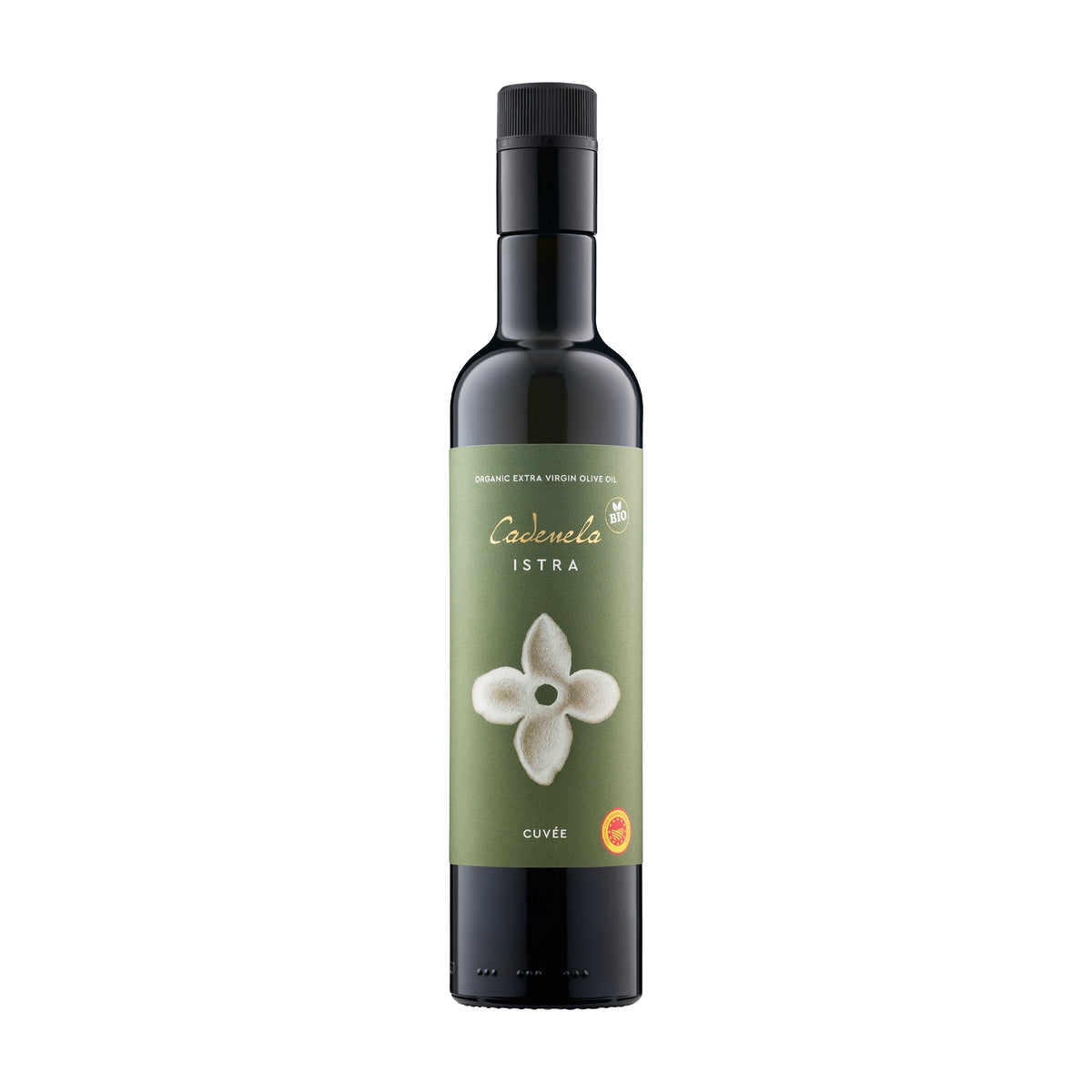 Cadenela Cuvee' St. Lucia DOP Istra Organic 500 ml extra virgin olive oil from Istria, Croatia.