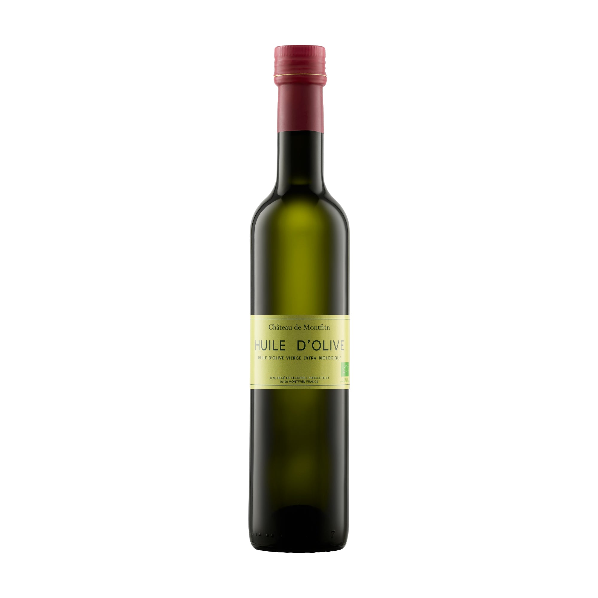 Chateau de Montfrin Organic Huile D'Olive 500 ml bottle from Occitanie, France.