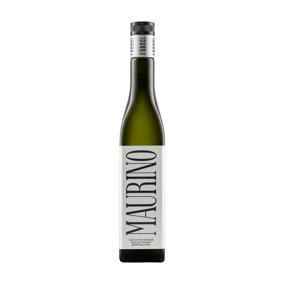 500 ml bottle of Franci Delicate Maurino extra virgin olive oil from Tuscany, Italy.