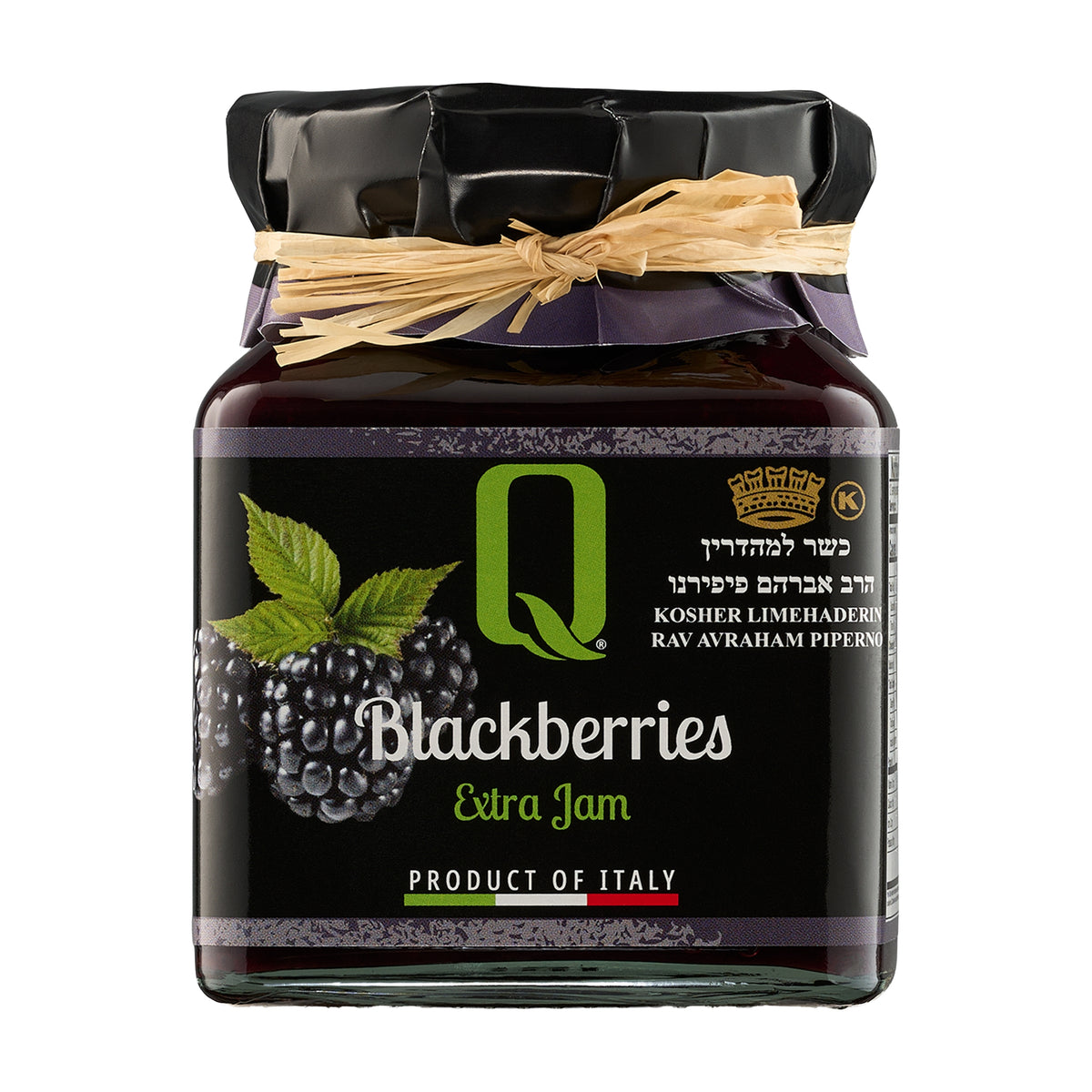 350g jar of Quattrociocchi Blackberry Jam from Italy.