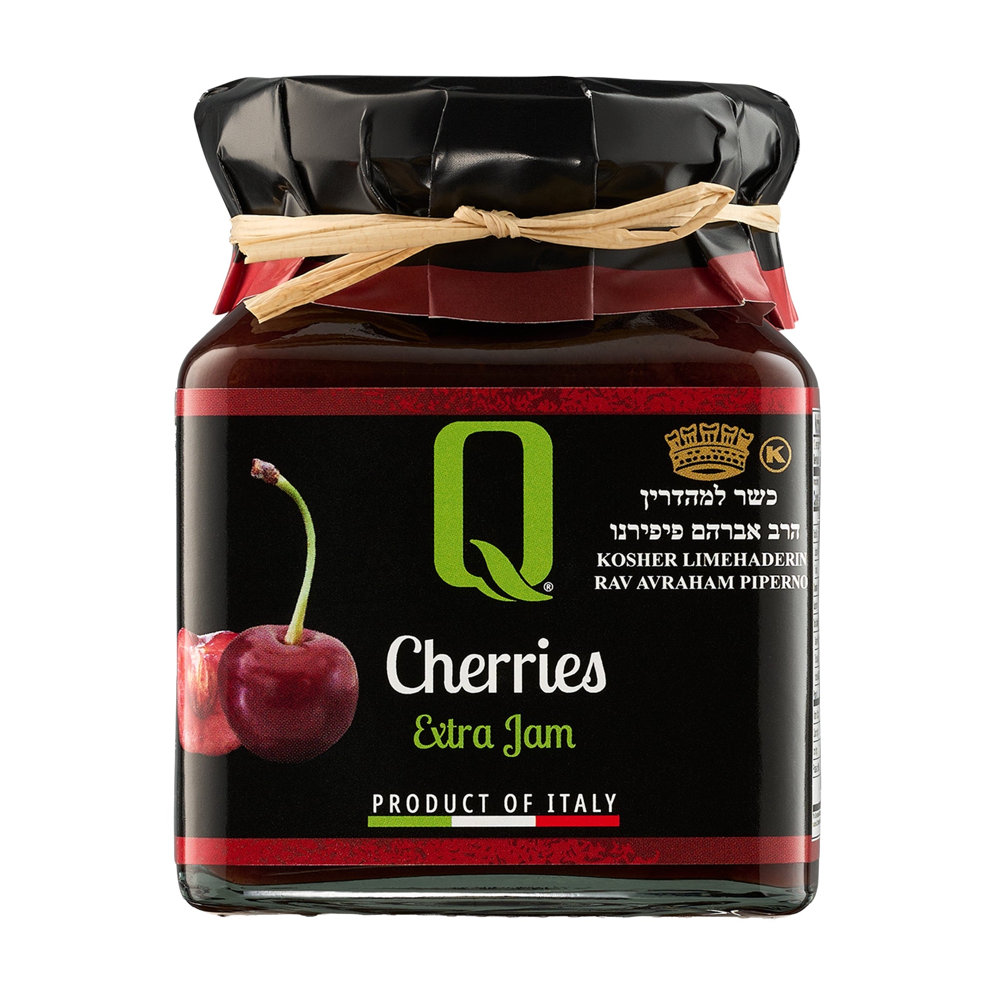 Quattrociocchi Cherry Jam from Italy in a 350g jar.