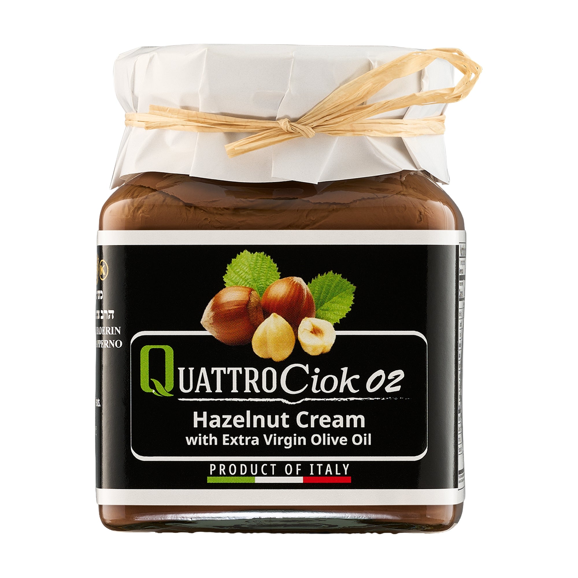 320g jar of Quattrociocchi Hazelnut Cream from Italy.