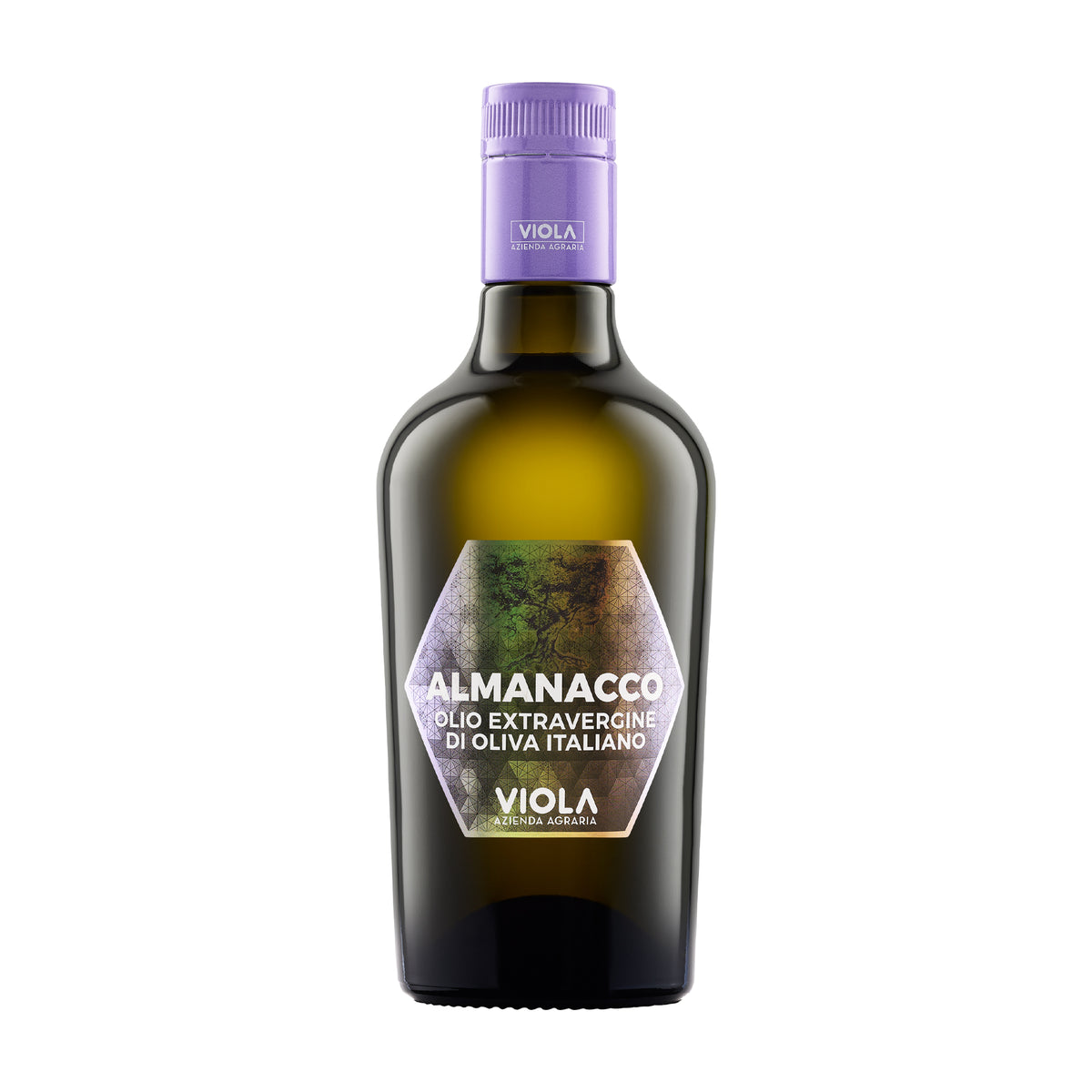 500 ml bottle of Viola Almanacco Centennial extra virgin olive oil from Umbria, Italy.