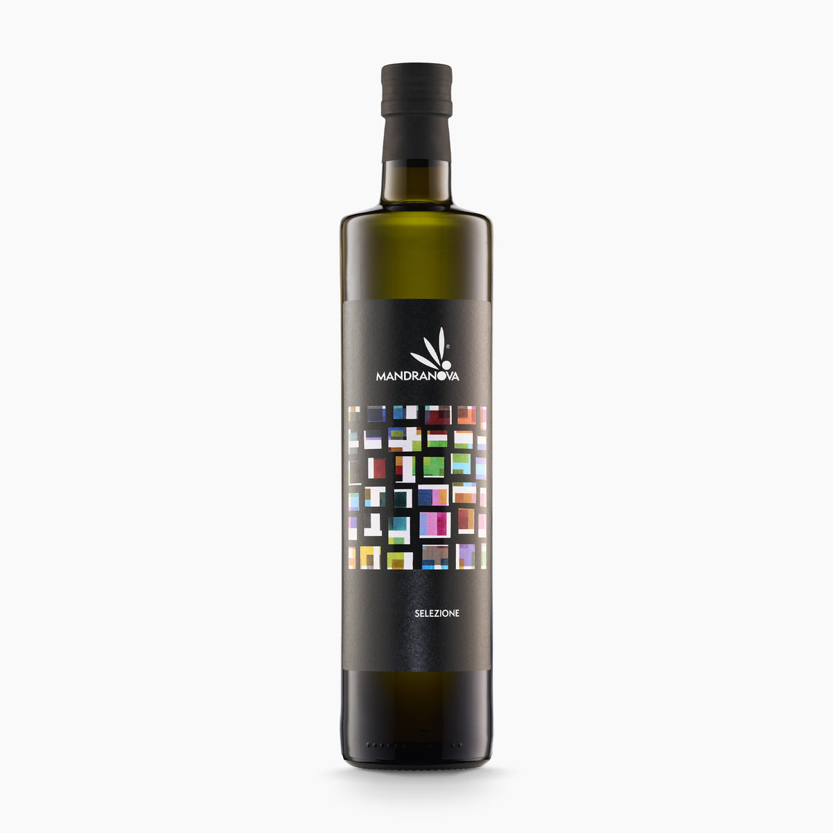 Mandranova Selezione 750ML extra virgin olive oil bottle from Sicily, Italy.