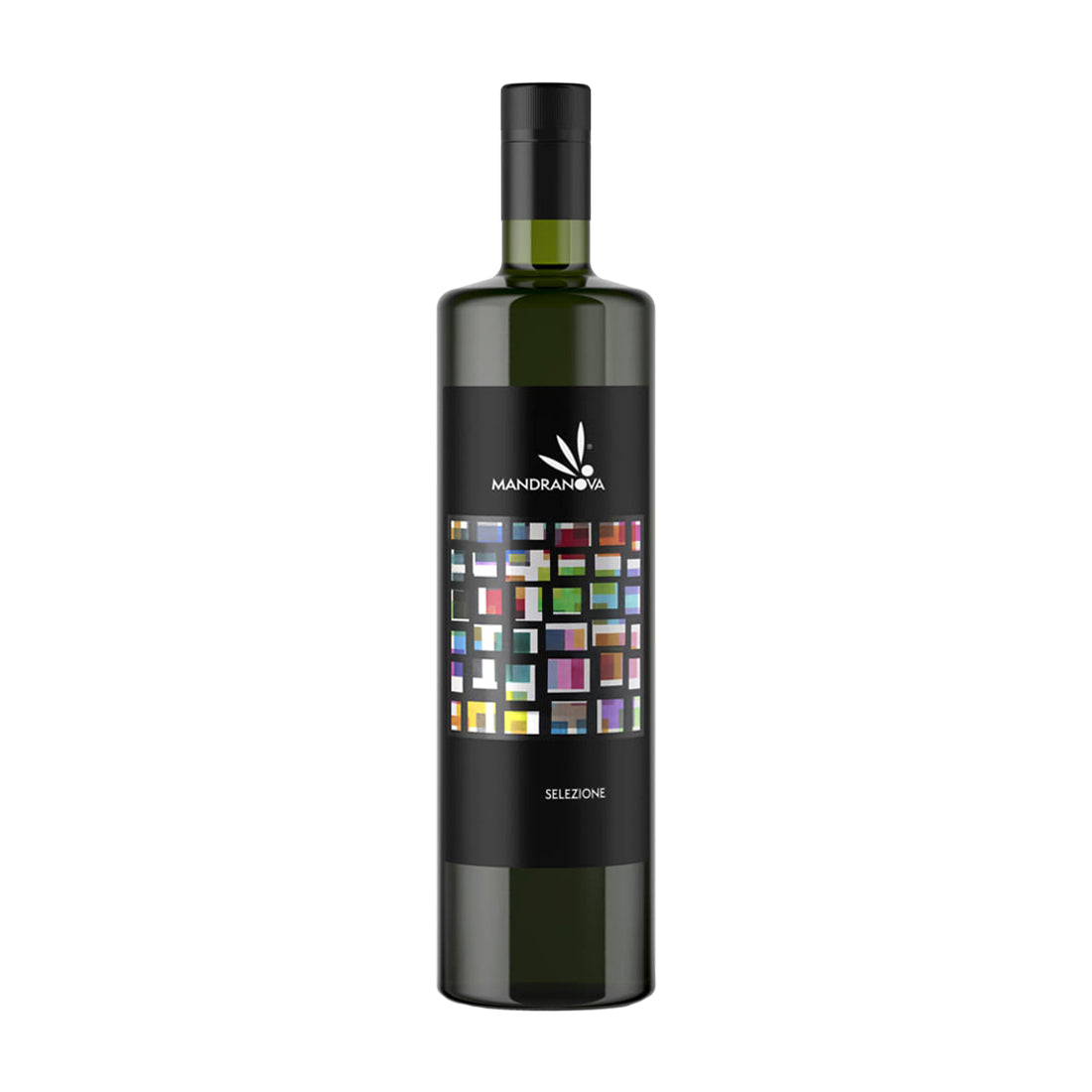 Mandranova Selezione 750ML extra virgin olive oil bottle from Sicily, Italy.