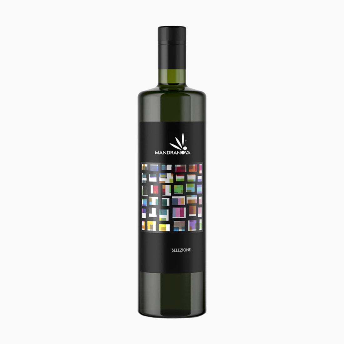 Mandranova Selezione 750ML extra virgin olive oil bottle from Sicily, Italy.