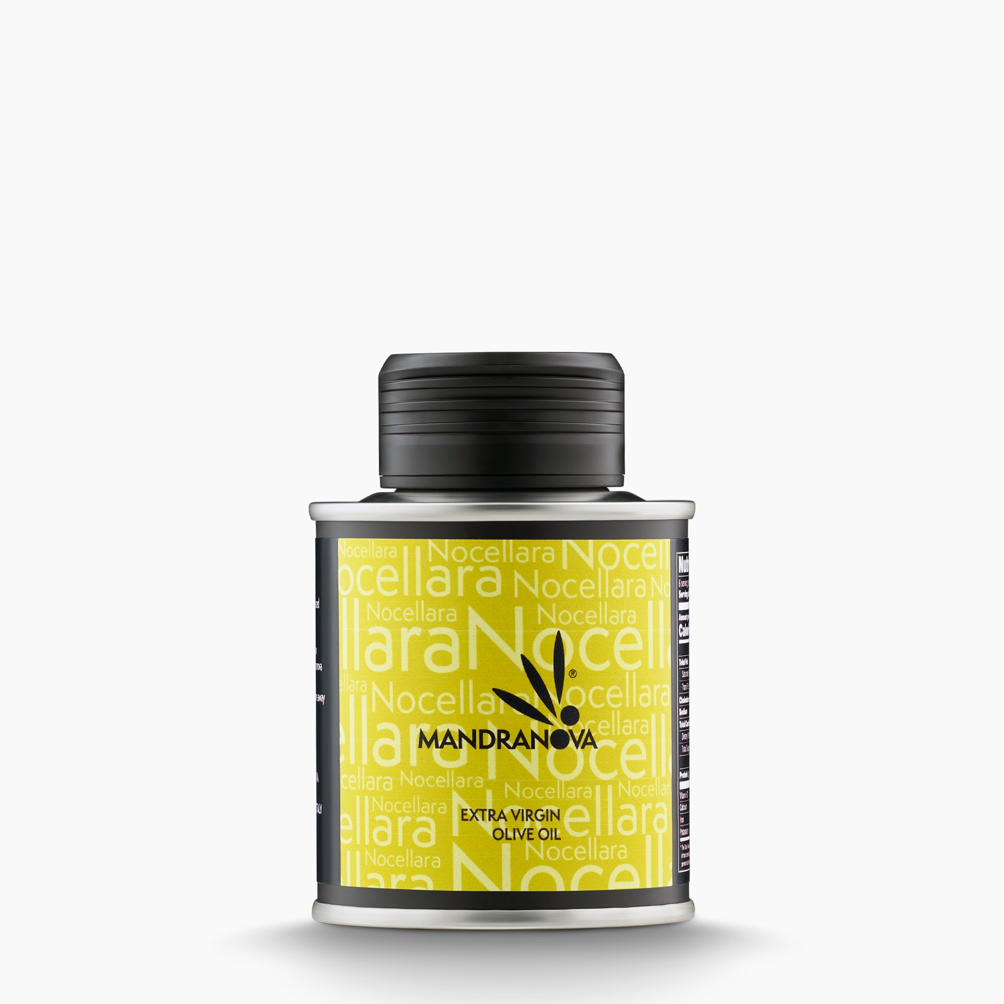 100 ml bottle of Mandranova Nocellara extra virgin olive oil.