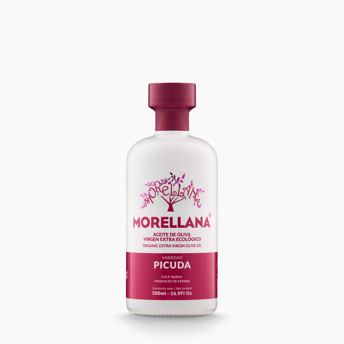 Morellana Organic Picuda DOP Baena 500 ml bottle from Andalusia, Spain.